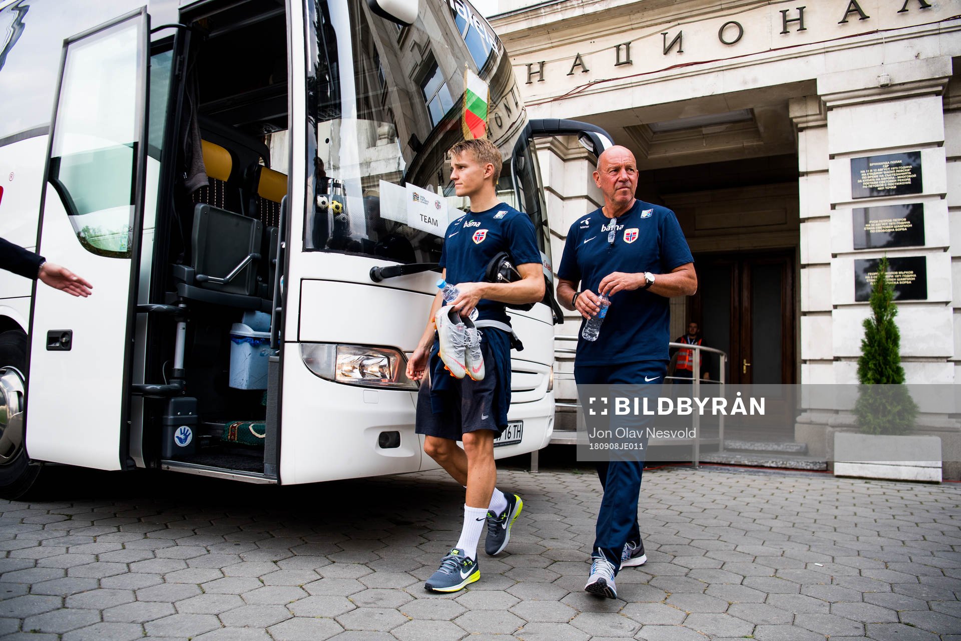 Martin Ødegaard of Norway and Nils Johan Semb, sports