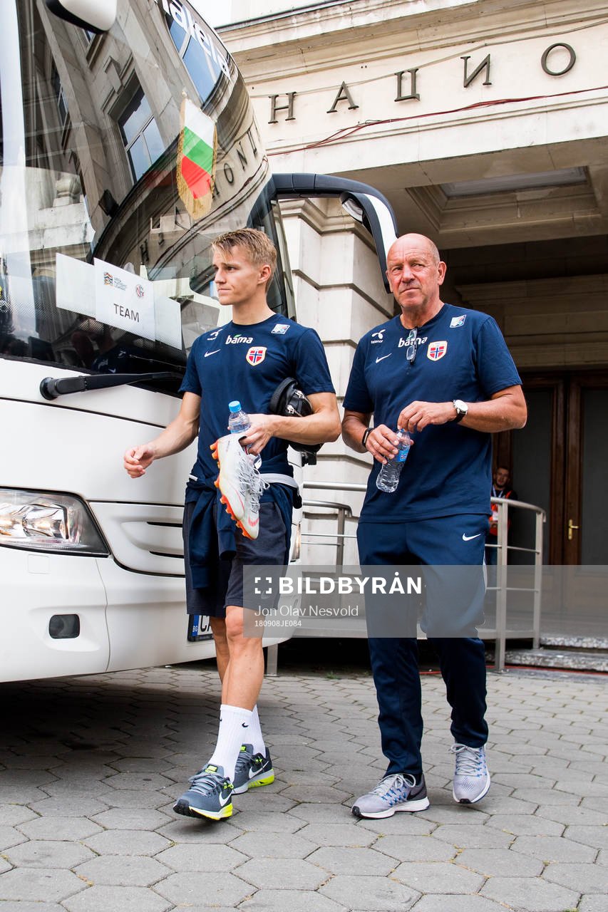 Martin Ødegaard of Norway and Nils Johan Semb, sports