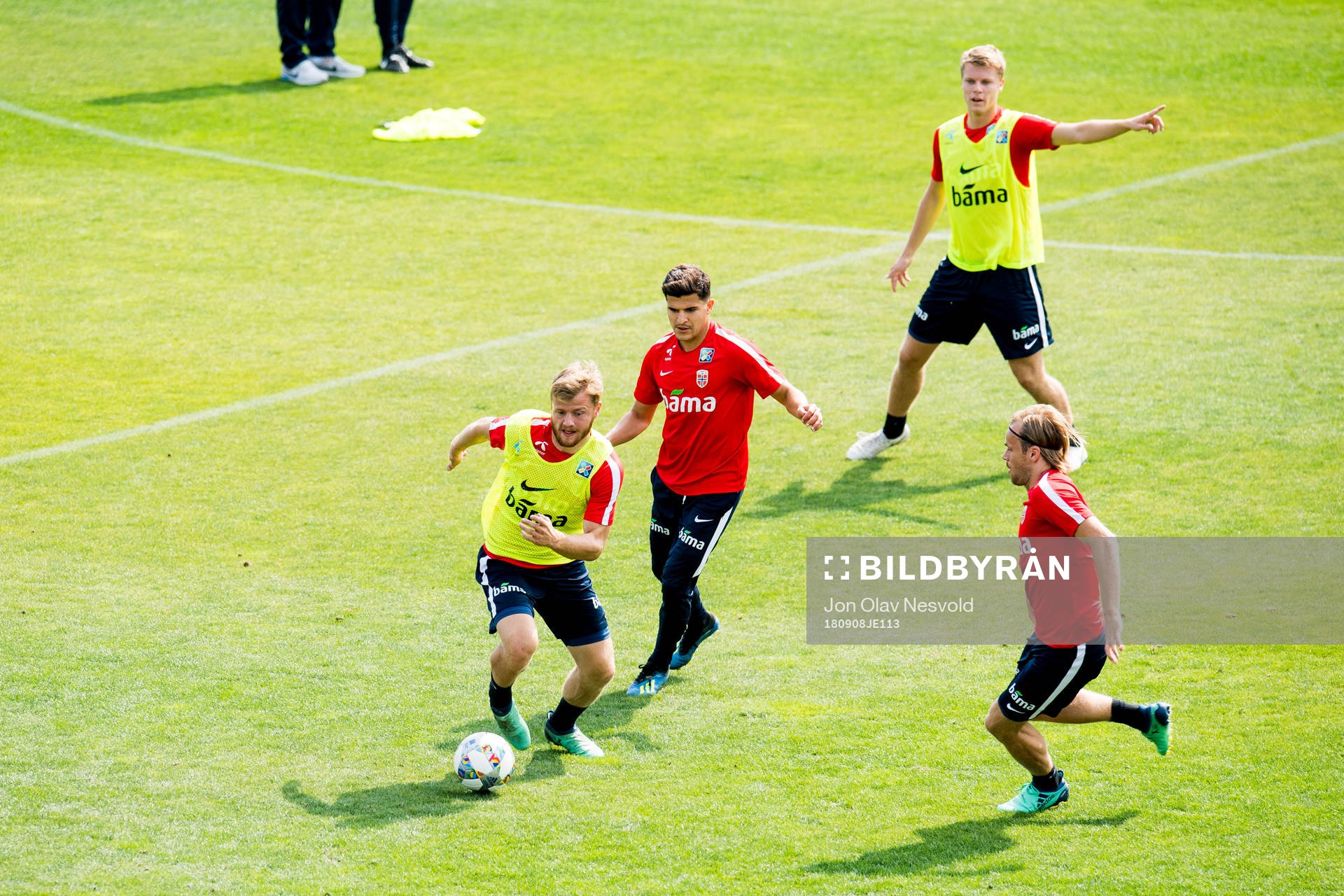 Fredrik Midtsjø, Tarik Elyounoussi and Sigurd Rosted of