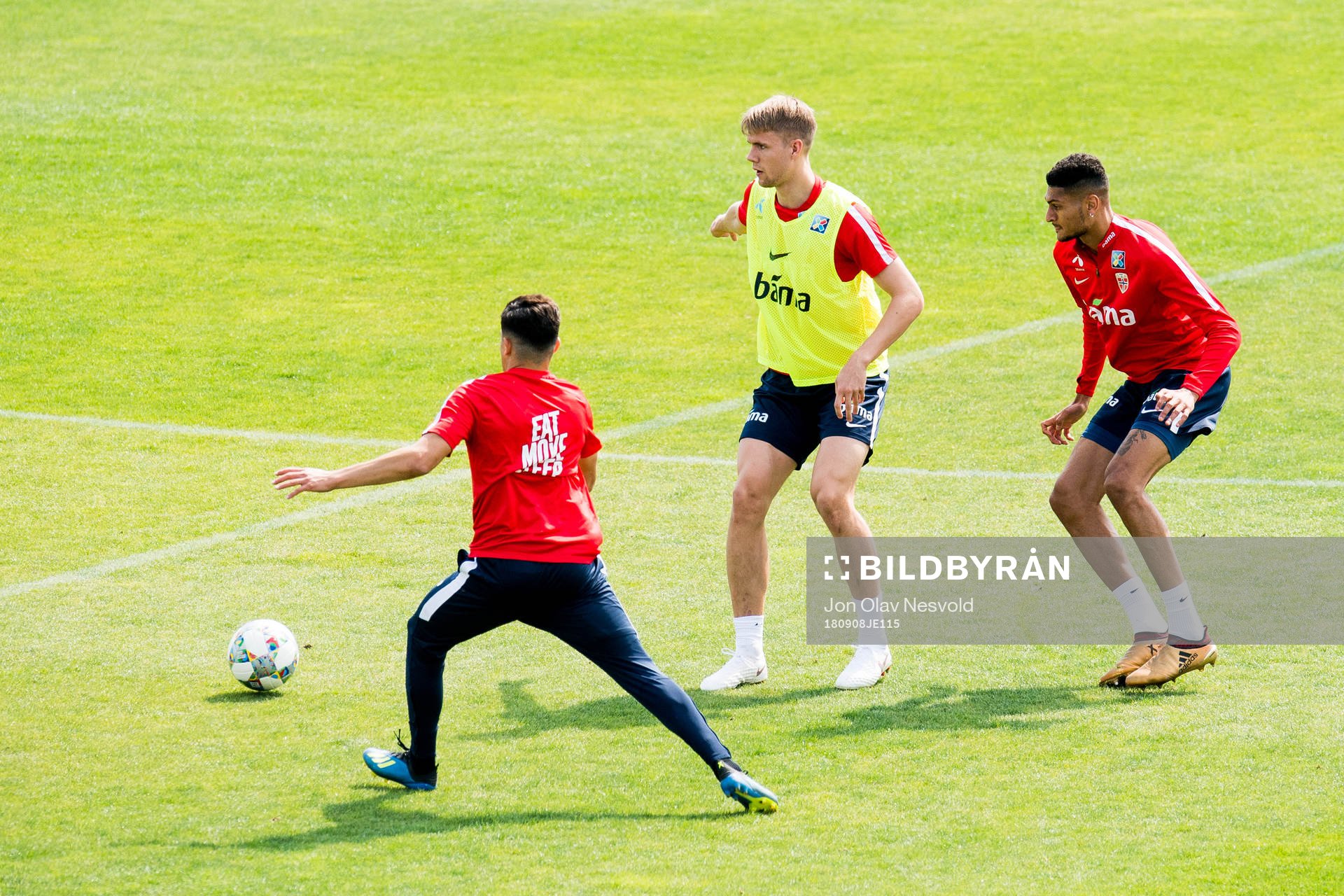 Kristoffer Ajer and Bjørn Maars Johnsen of Norway