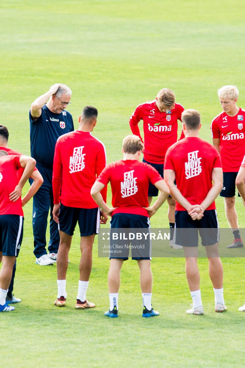 Lars Lagerbäck, head coach of Norway