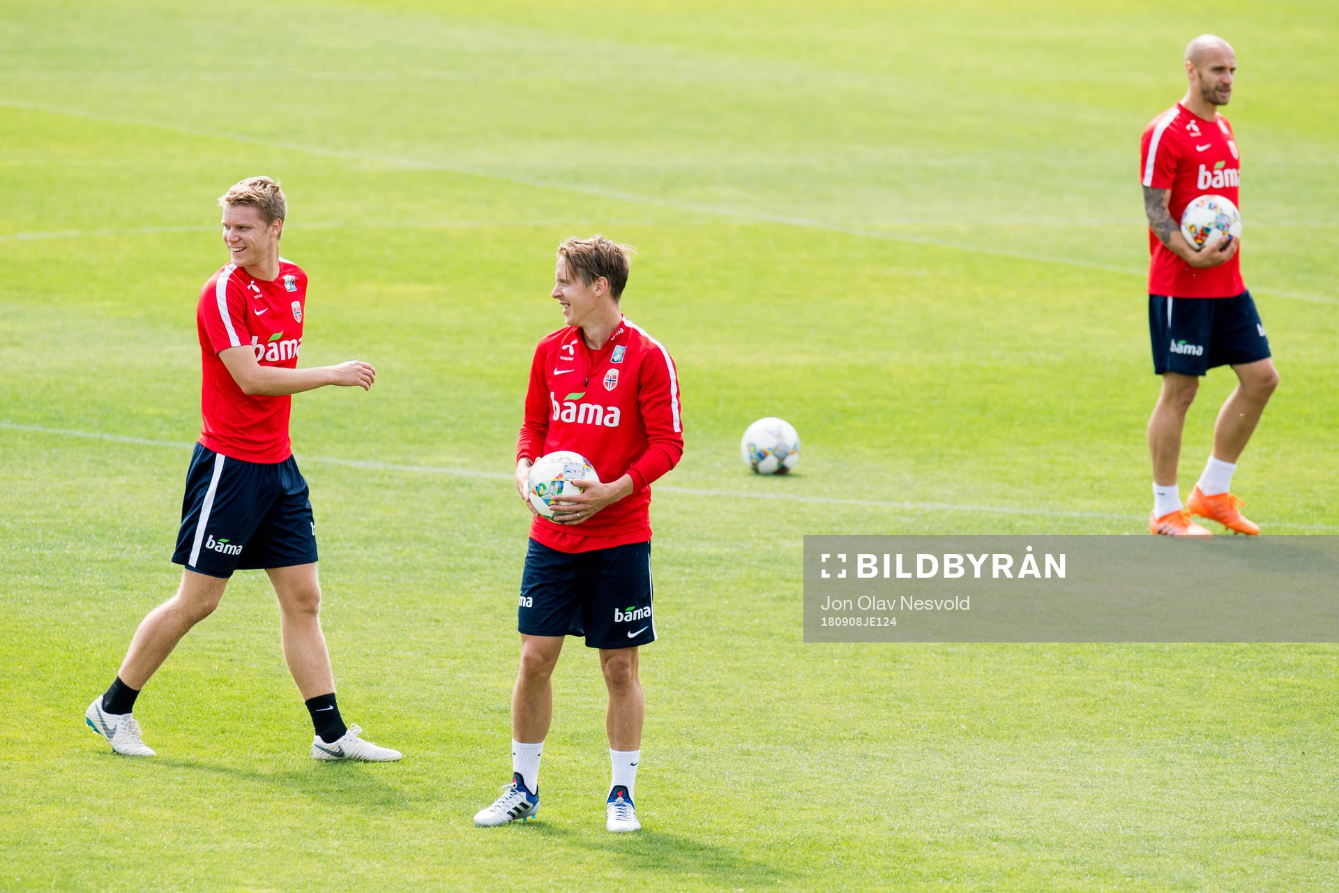 Sigurd Rosted, Stefan Johansen and Tore Reginiussen of