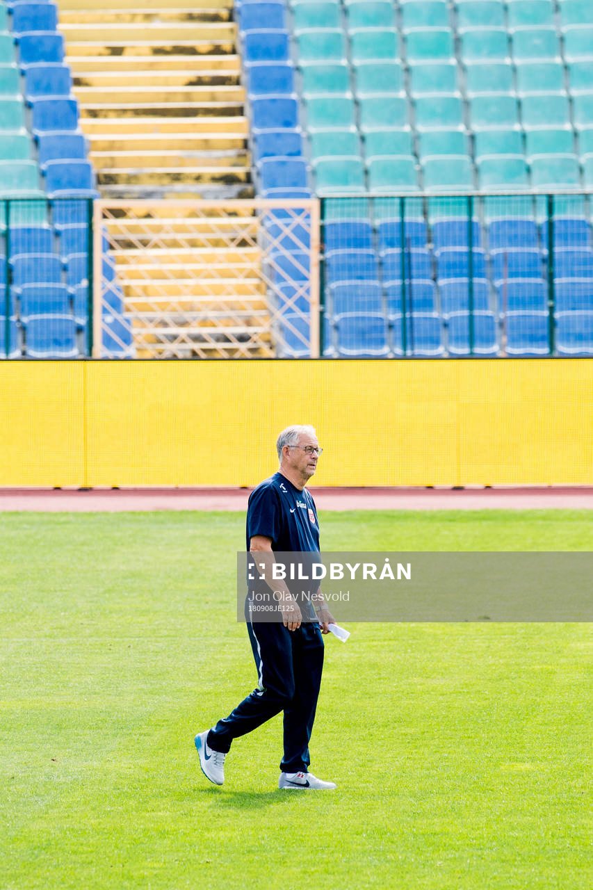 Lars Lagerbäck, head coach of Norway