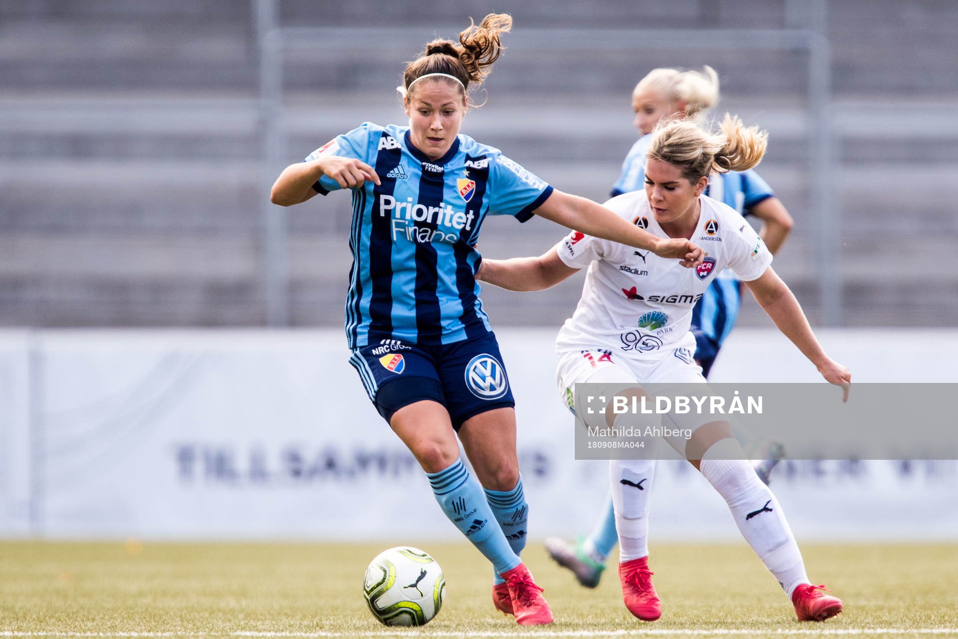 Djurgårdens Michelle Wörner och Rosengårds Hanna