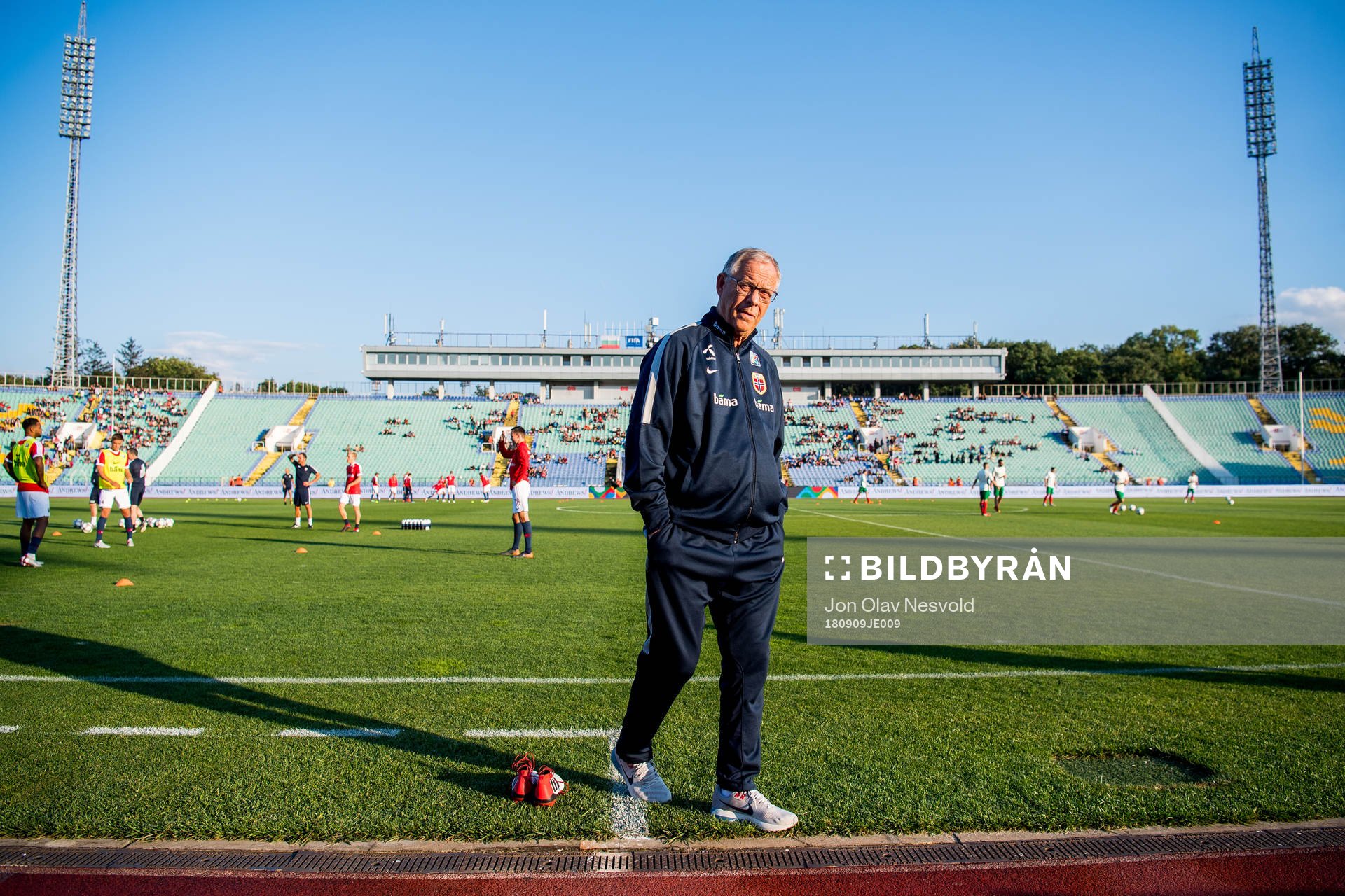 Lars Lagerbäck, head coach of Norway