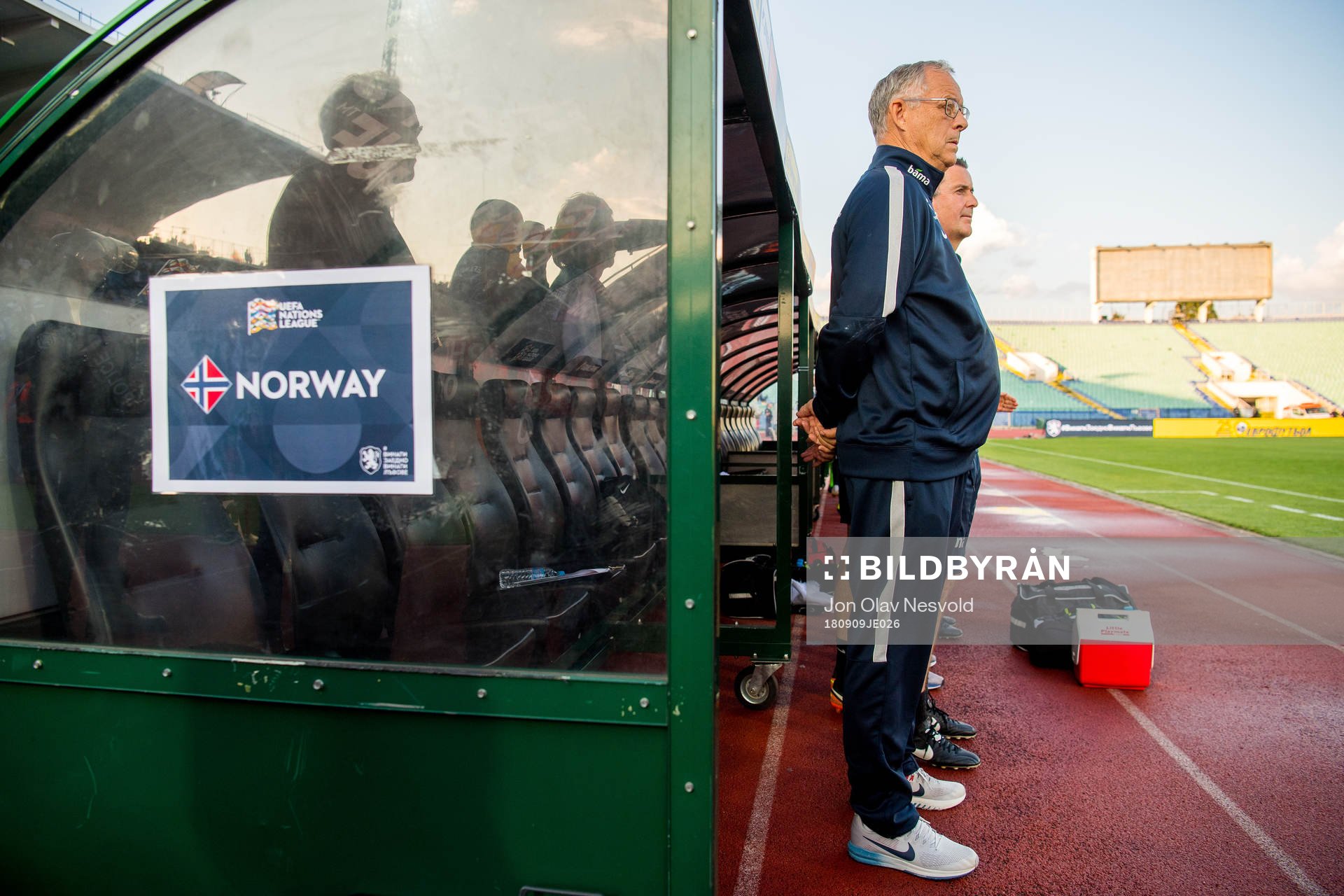 Lars Lagerbäck, head coach of Norway