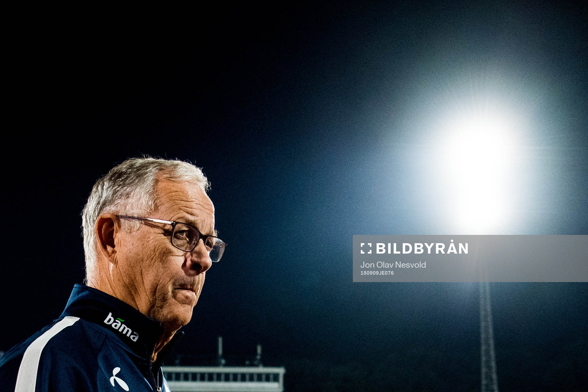 Lars Lagerbäck, head coach of Norway, after the Nations League match between Bulgaria and Norway on September 9, 2018 in Sofia.