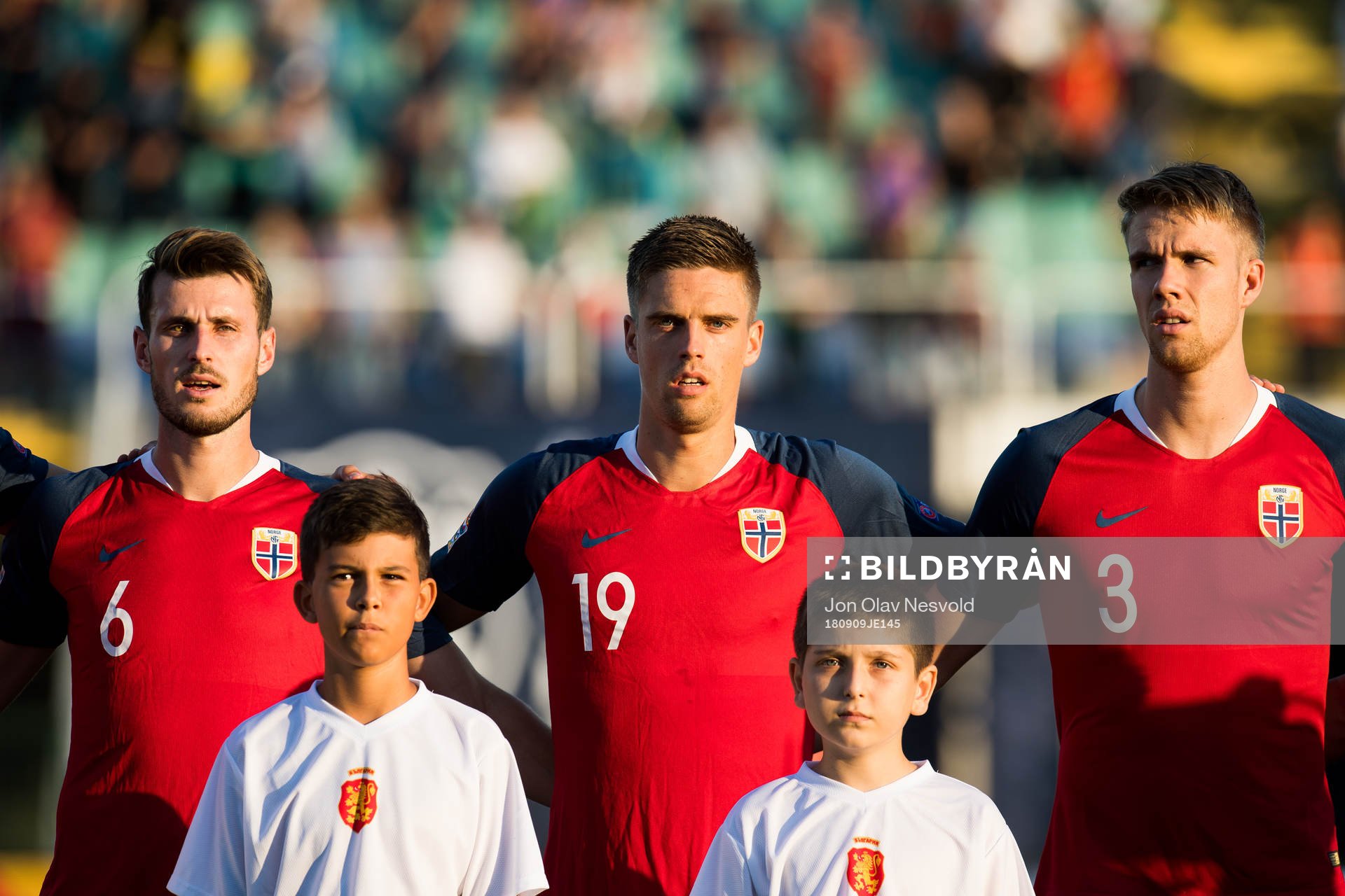 Håvard Nordtveit, Markus Henriksen and Kristoffer Ajer of