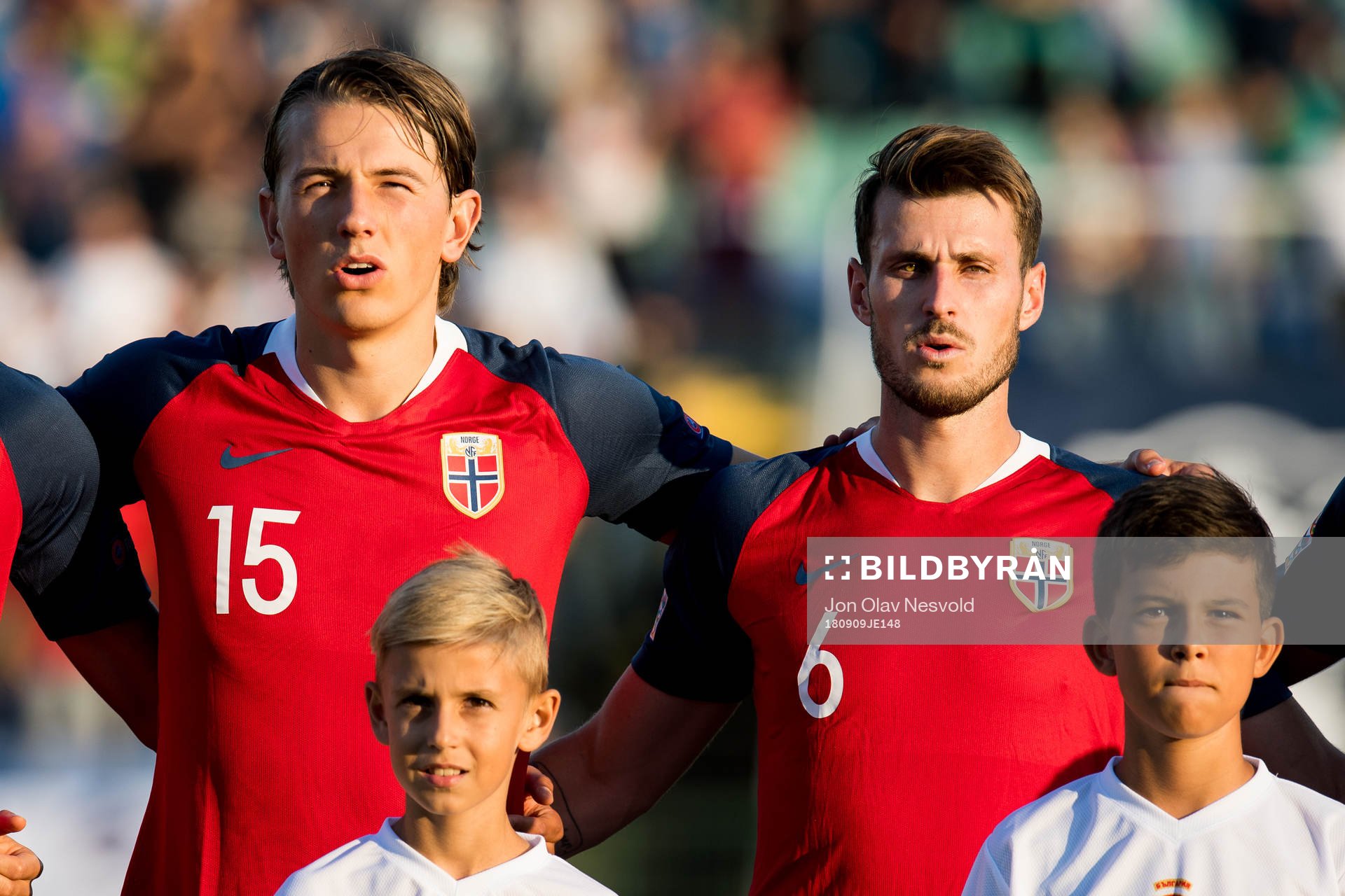 Sander Berge and Håvard Nordtveit of Norway