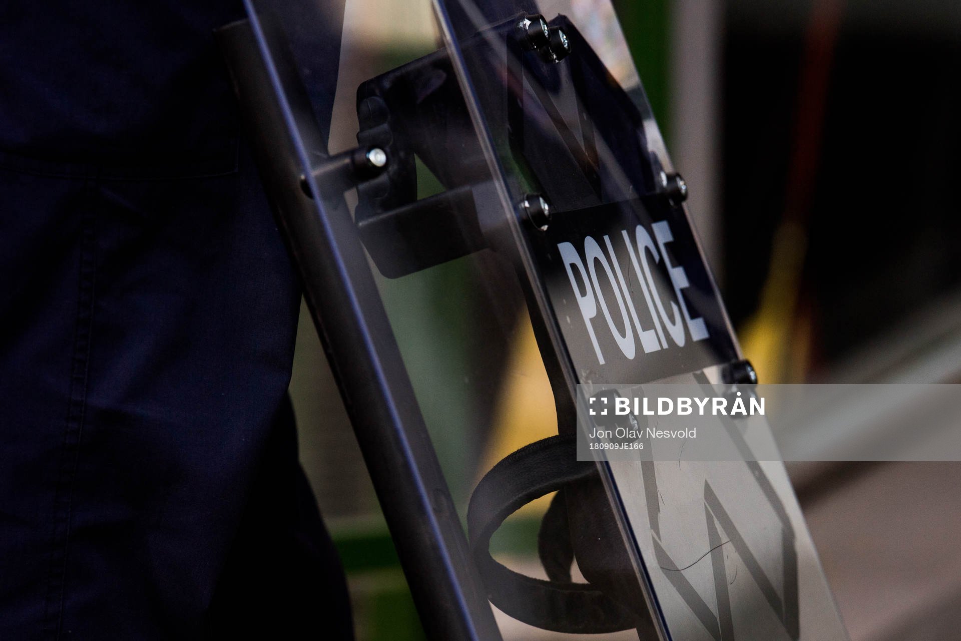 A police protection shield