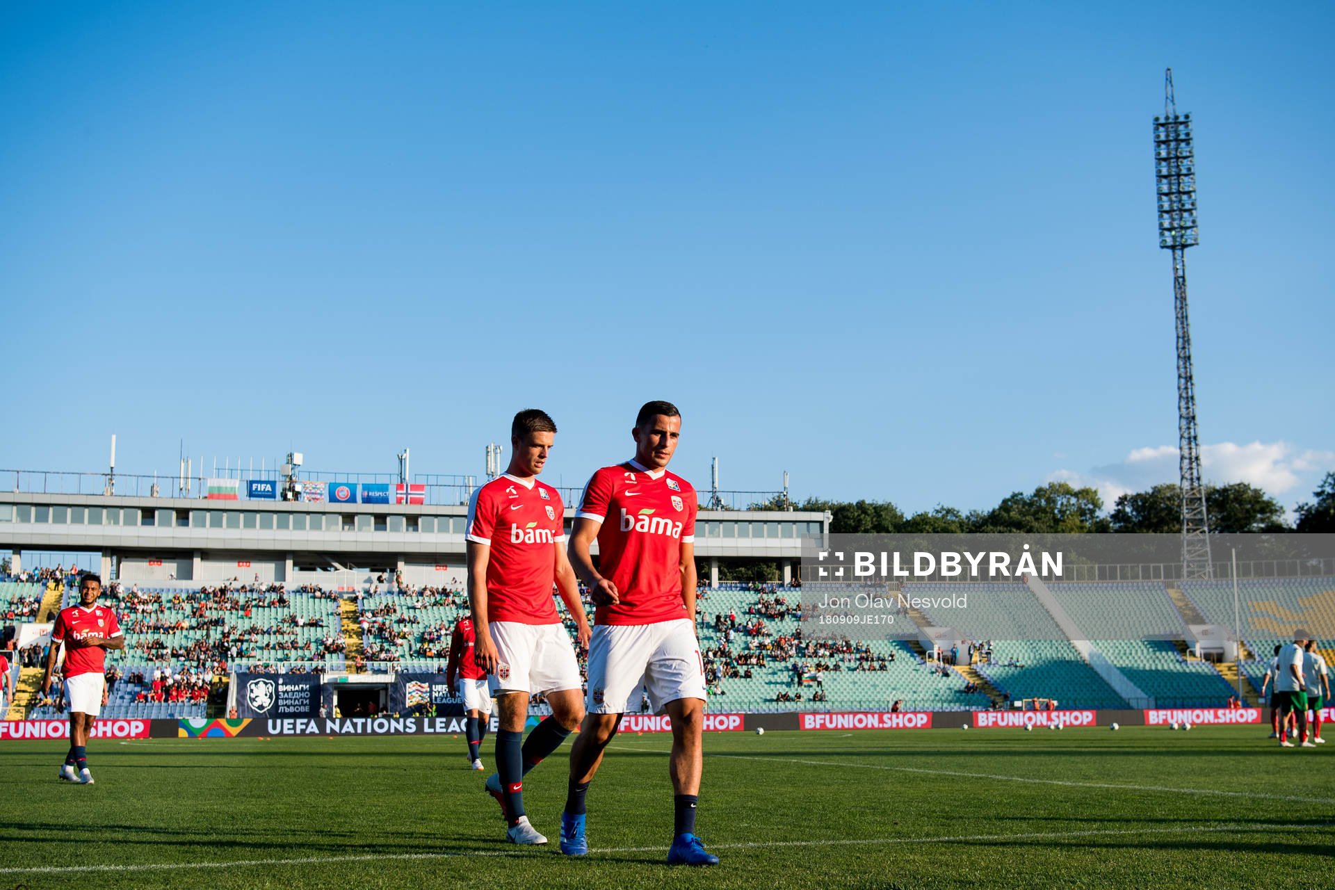 Markus Henriksen and Omar Elabdellaoui of Norway