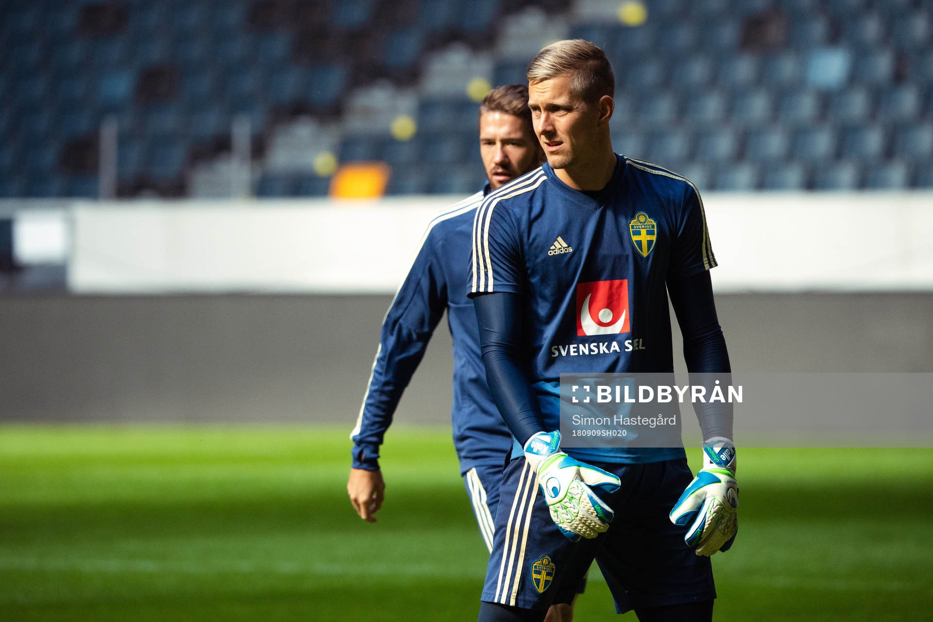 goalkeeper Karl-Johan Johnsson  of the Swedish national