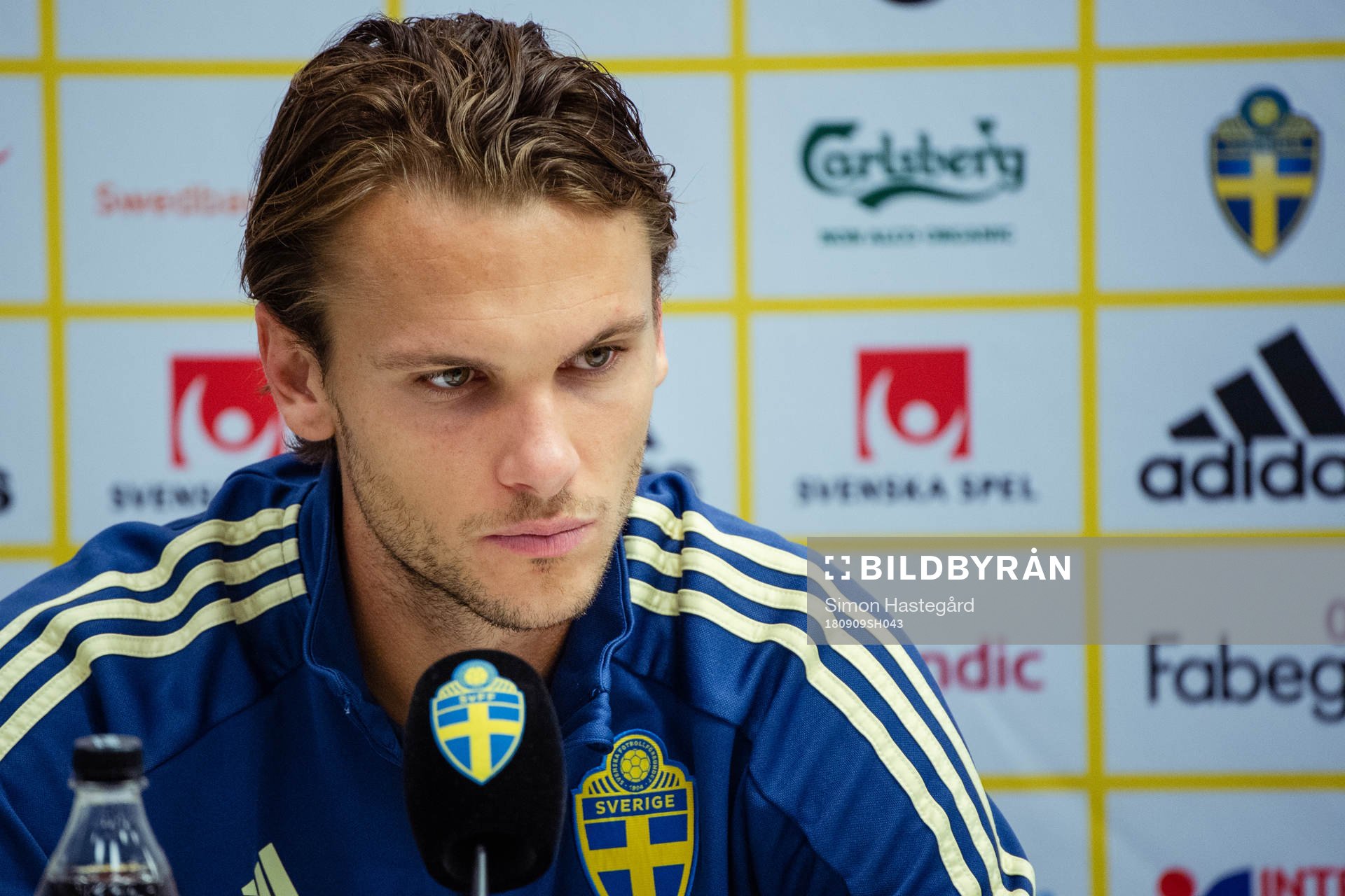 Albin Ekdal of the Swedish national football team