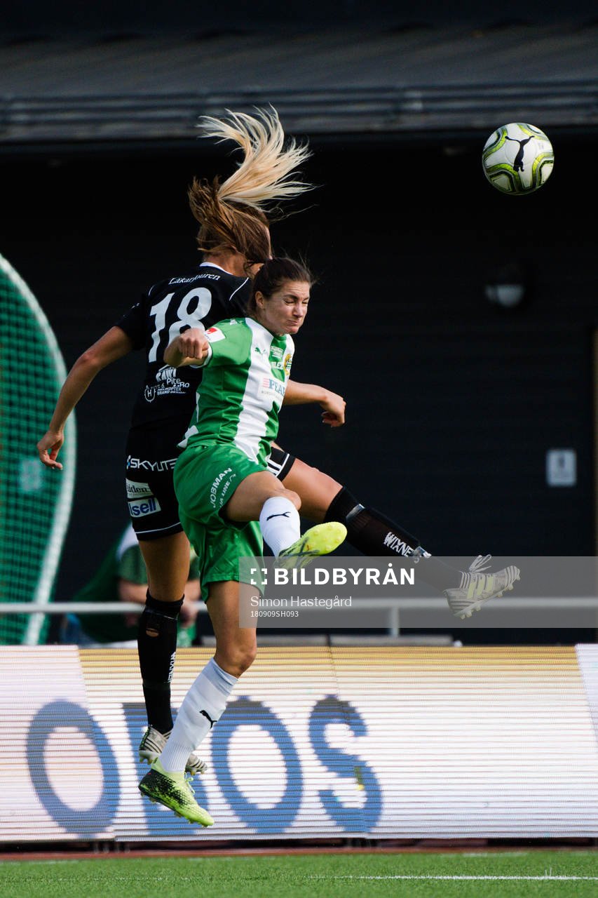 Hammarbys Sejde Abrahamsson och Piteås Nina Jakobsson