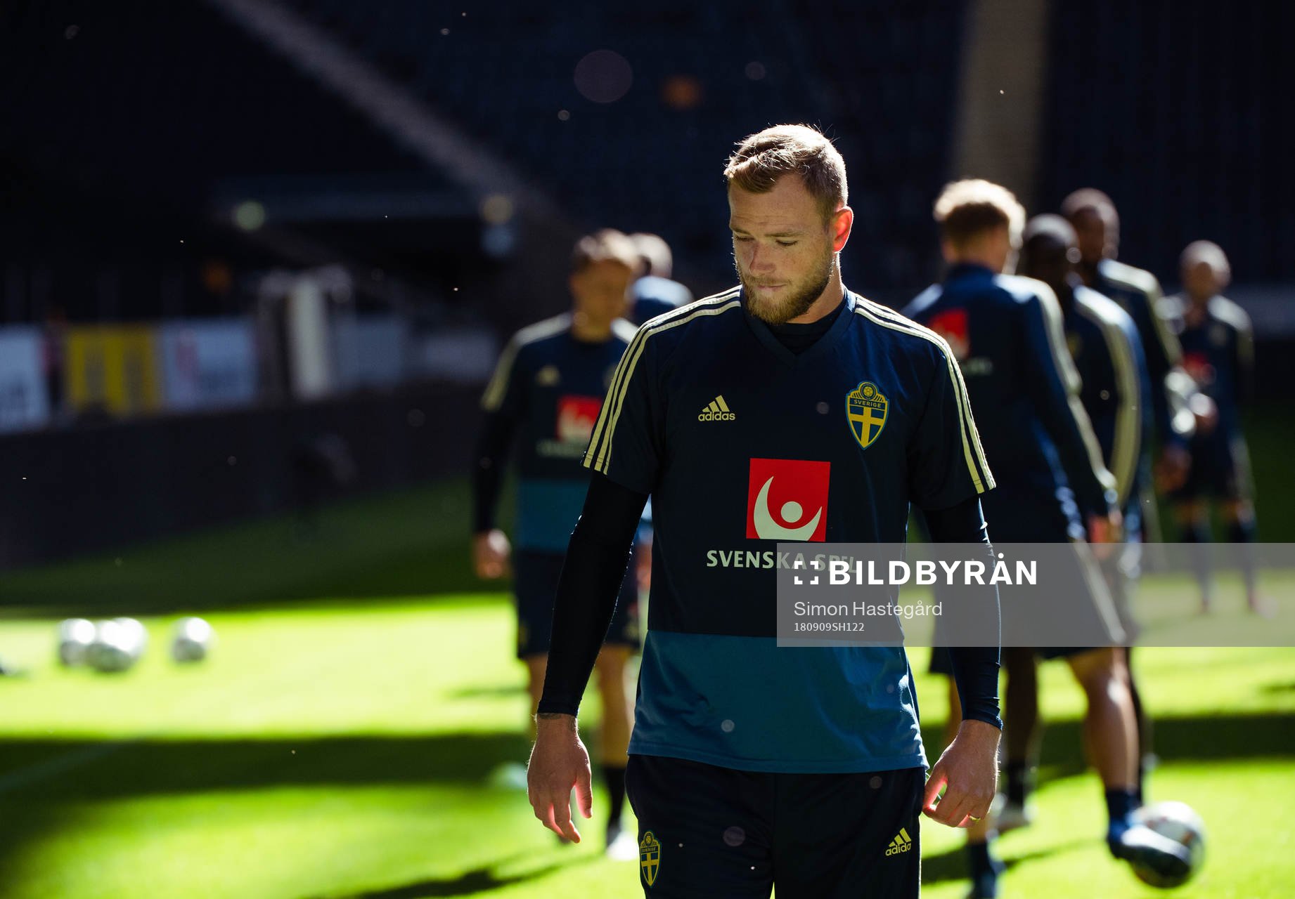 John Guidetti of the Swedish national football team