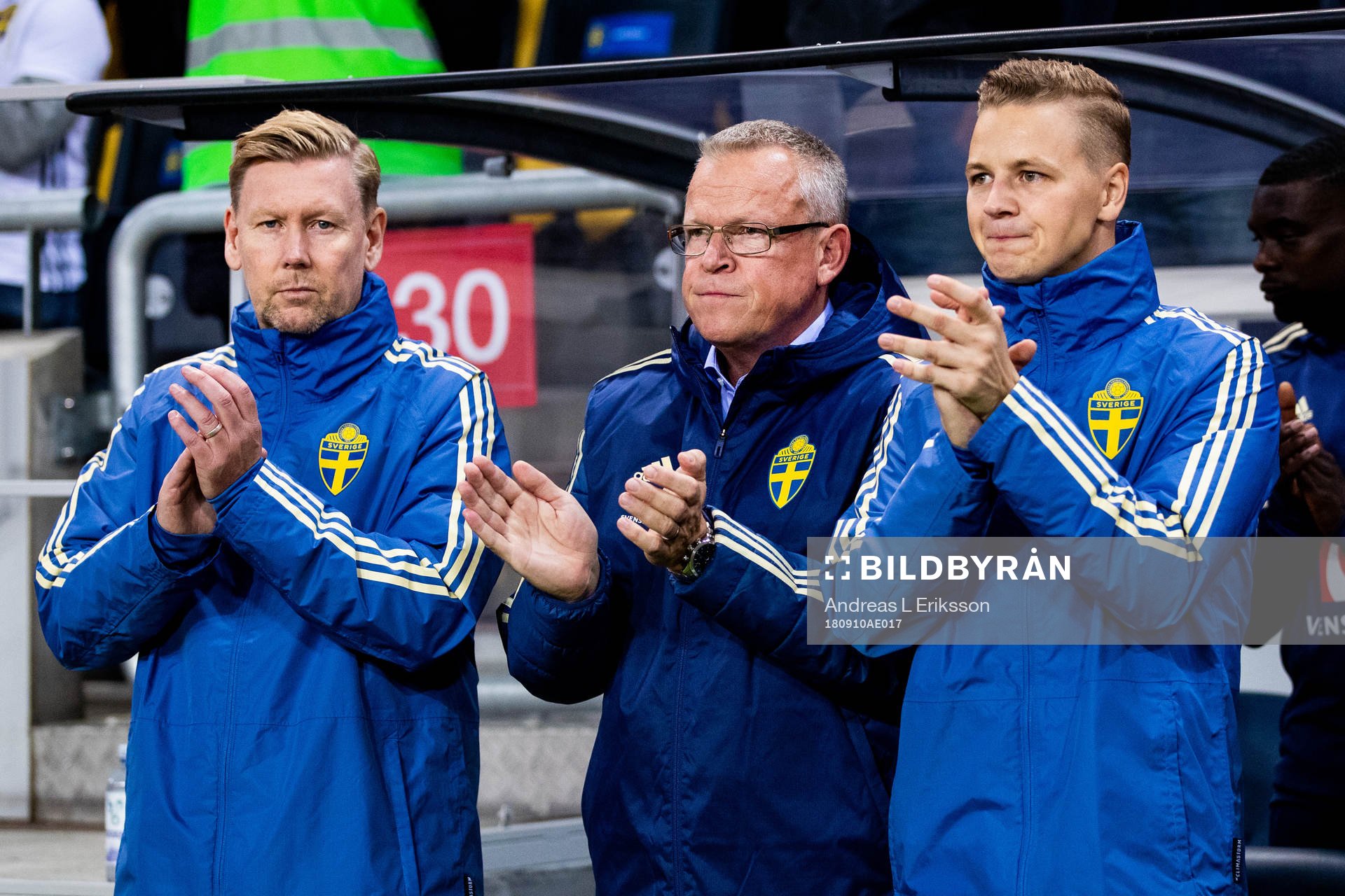 Assistant coach Peter Wettergren, head coach Janne
