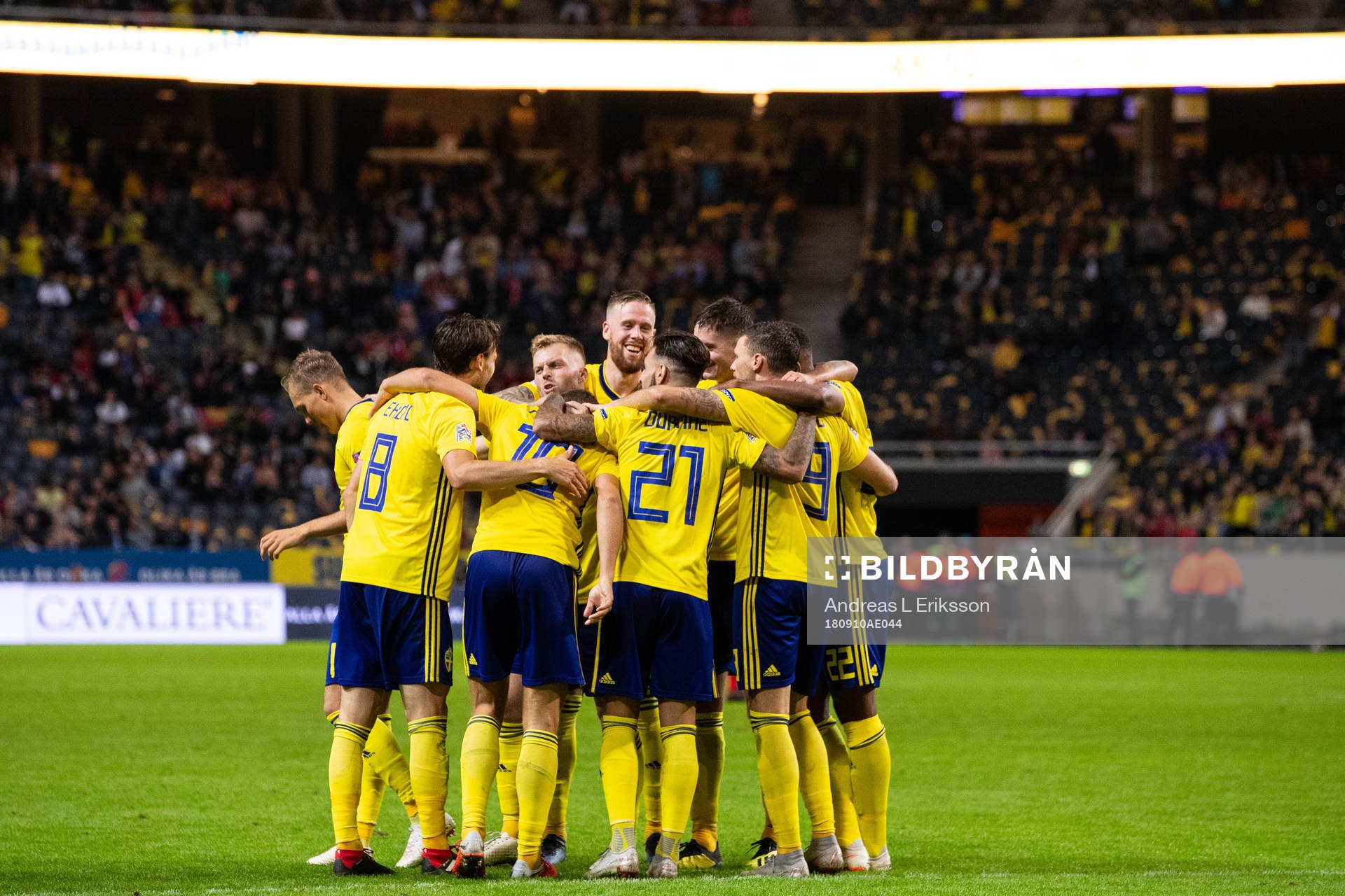 The players of Sweden celebrates