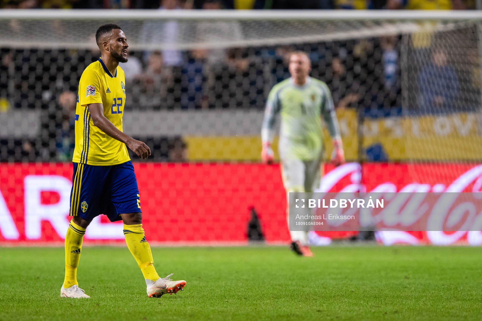 Isaac Kiese Thelin of Sweden looks dejected