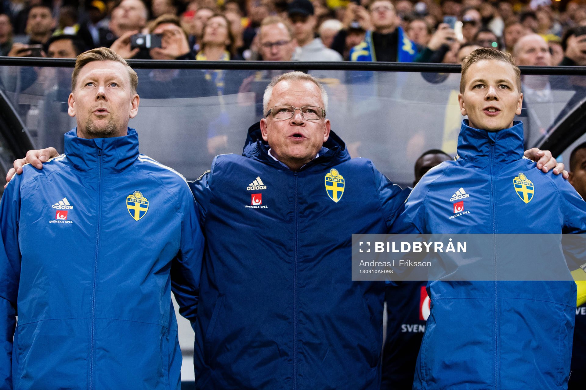 Assistant coach Peter Wettergren, head coach Janne