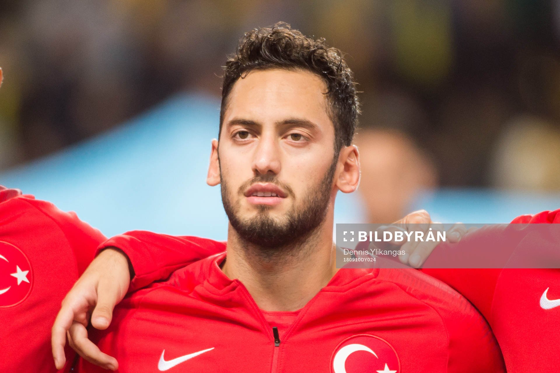 Hakan Calhanoglu of Turkey