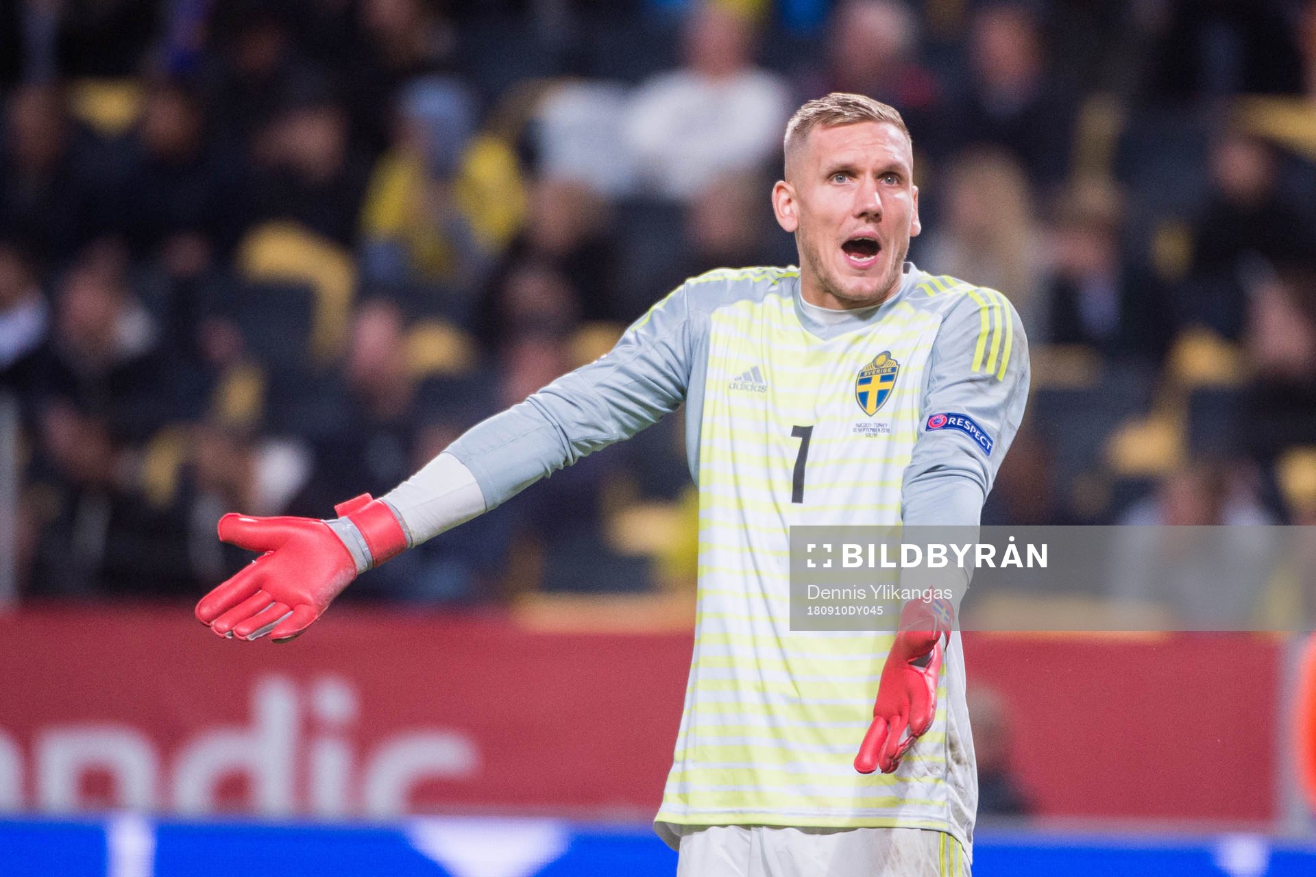 goalkeeper Robin Olsen