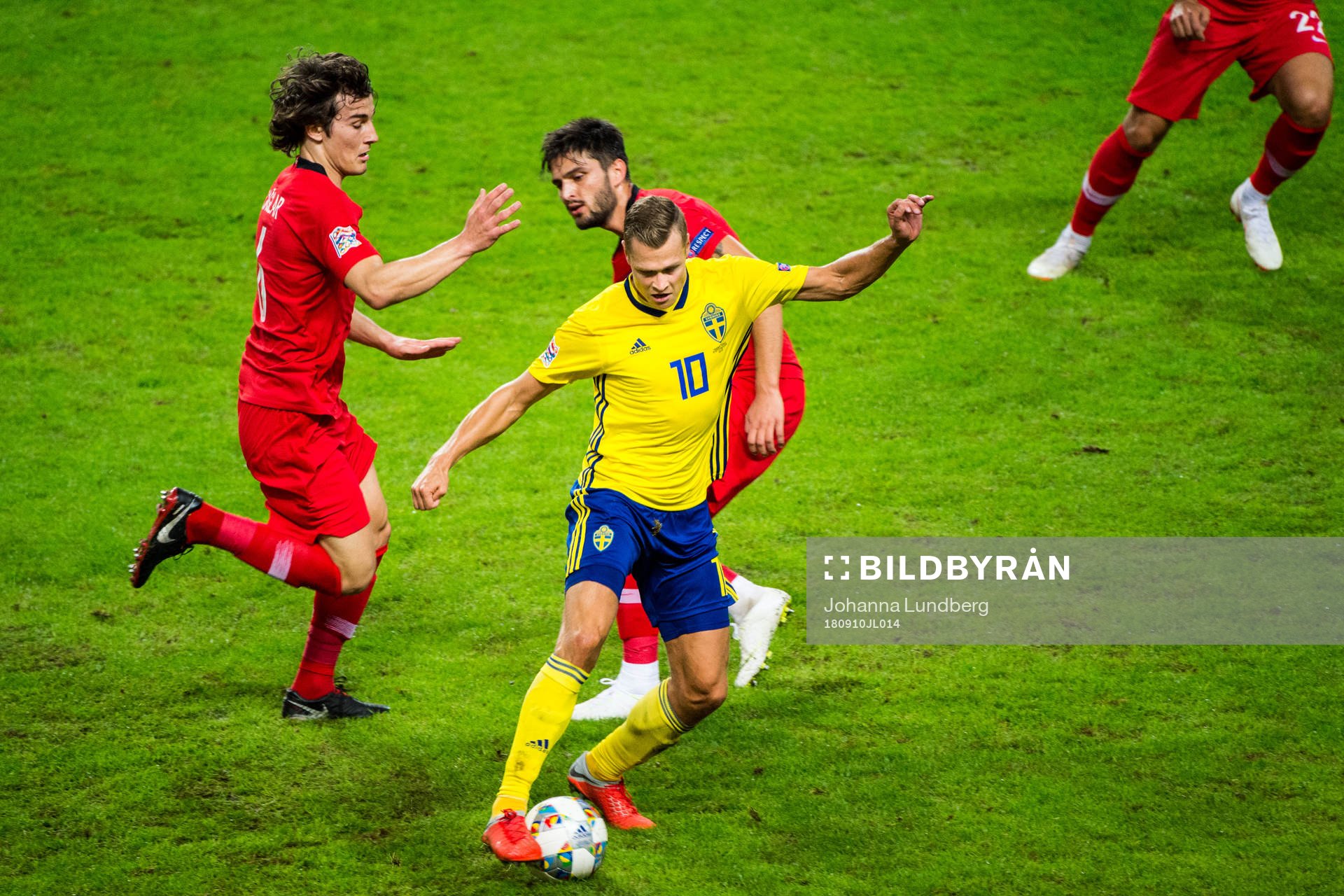Viktor Claesson of Sweden against Okay Yokuslu and Caglar