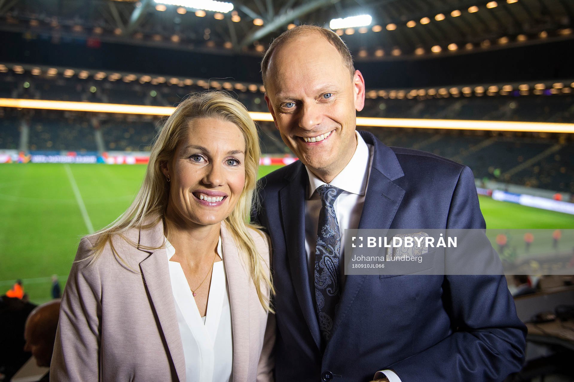 Hanna Marklund and Lasse Granqvist of TV4, Swedish