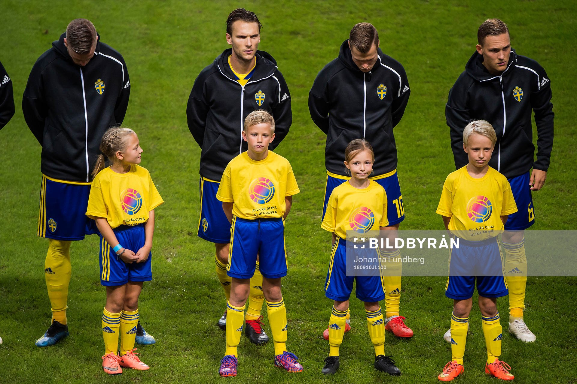 Pontus Jansson, Albin Ekdal, Victor Claesson and Ludwig
