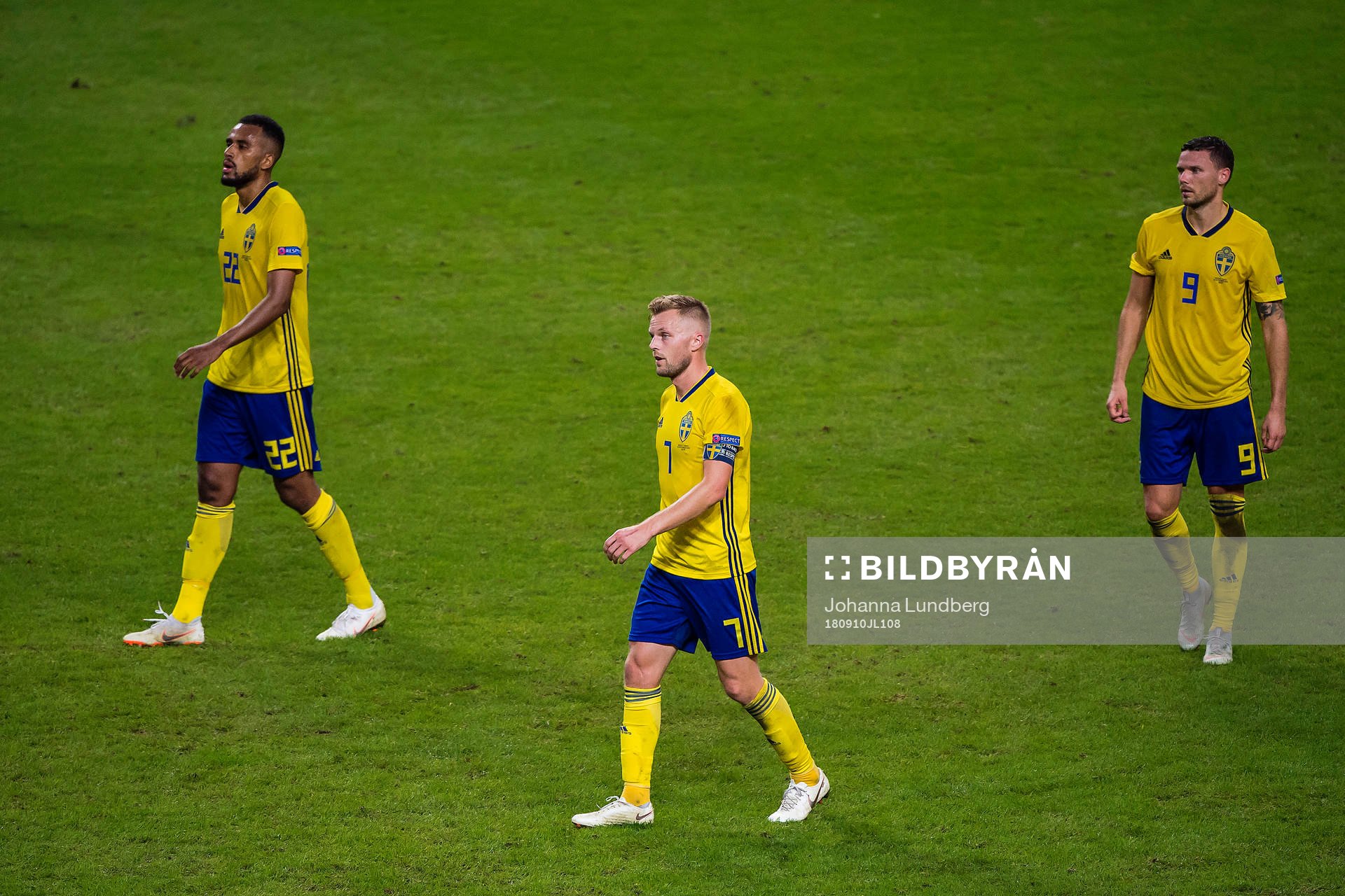 Isaac Kiese Thelin, Sebastian Larsson and Marcus Berg of