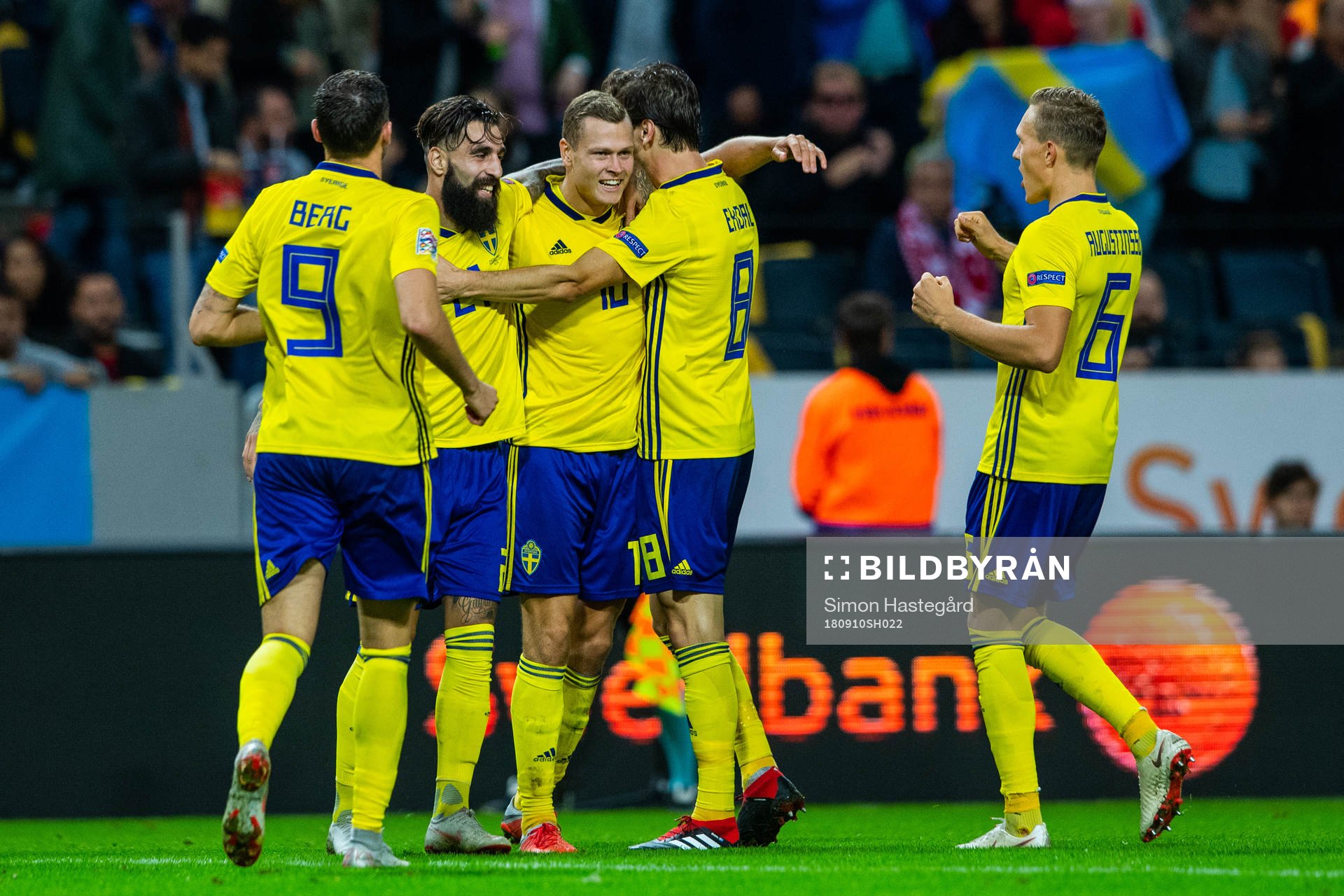 Viktor Claesson of Sweden celebrates