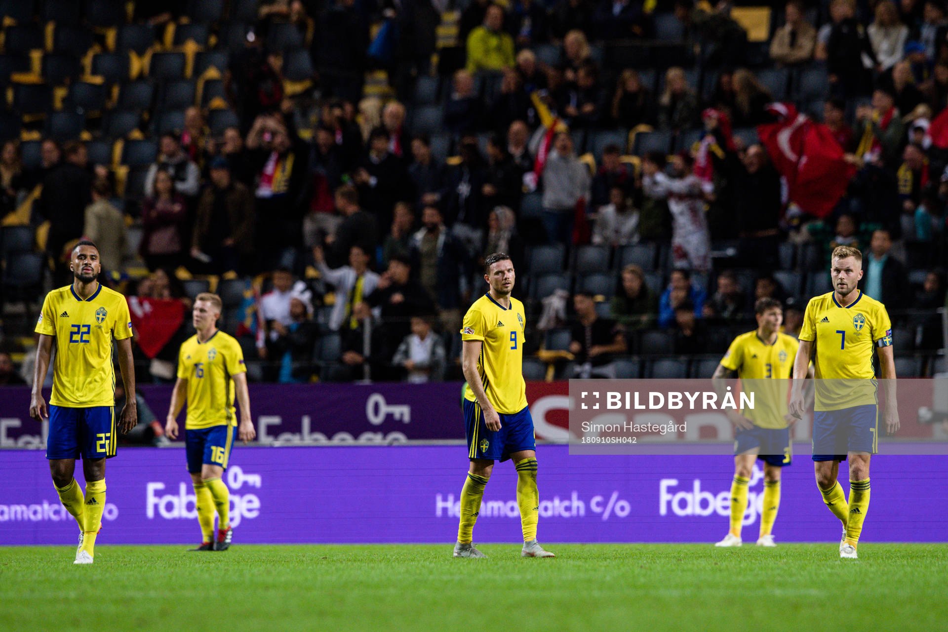 Marcus Berg of Sweden looks dejected