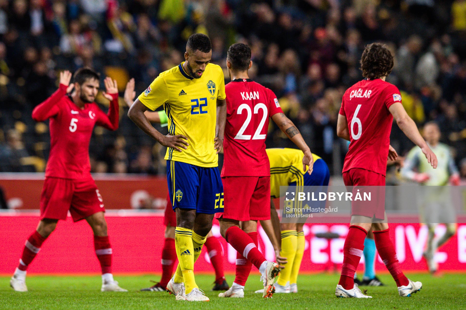 Isaac Kiese Thelin  of Sweden looks dejected