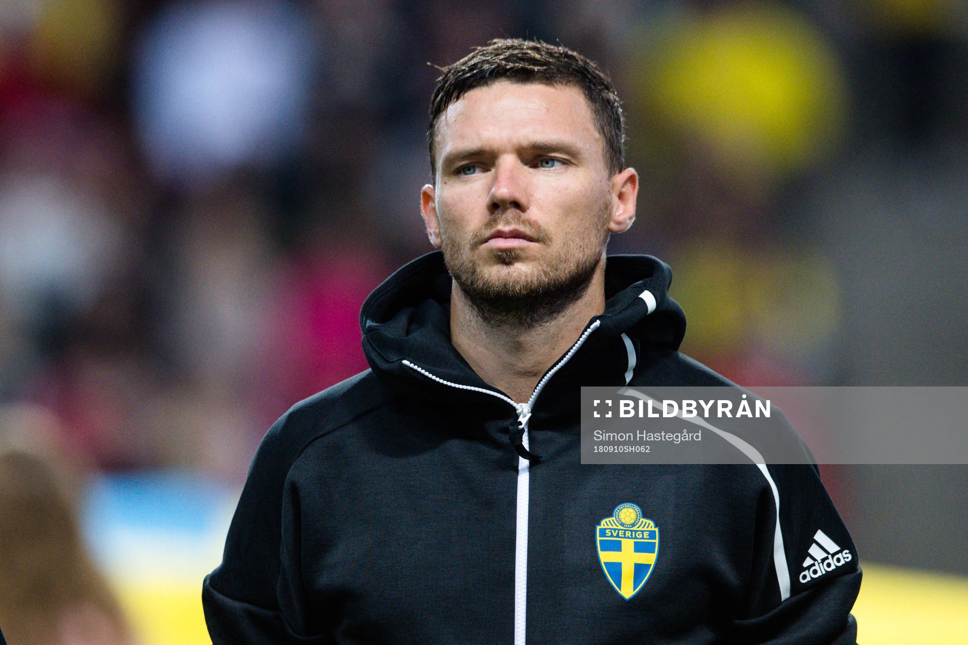 Marcus Berg  of Sweden prior the Nations League match