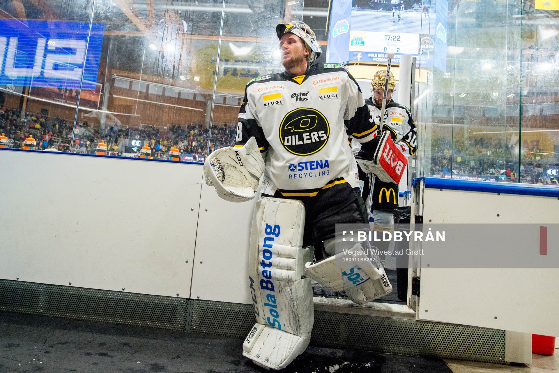 Goaltender Henrik Holm of Stavanger Oilers