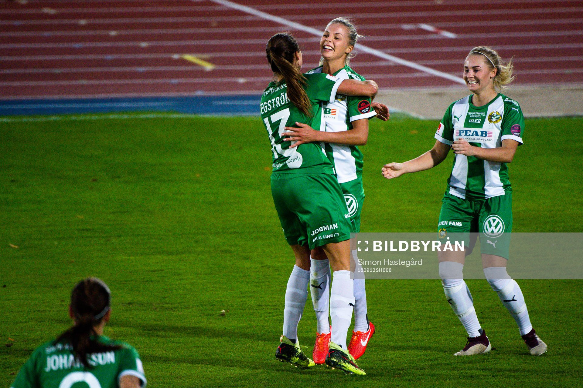 Hammarbys Lotta Ökvist jublar