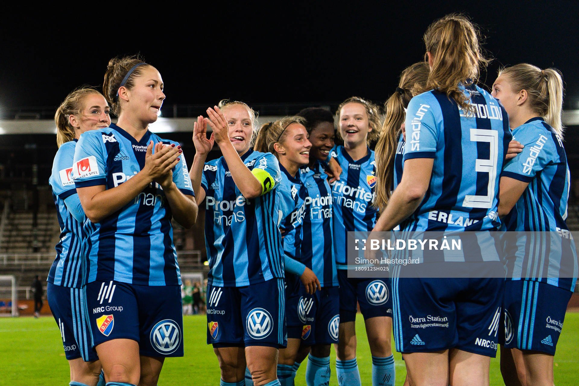 Djurgårdens spelare jublar