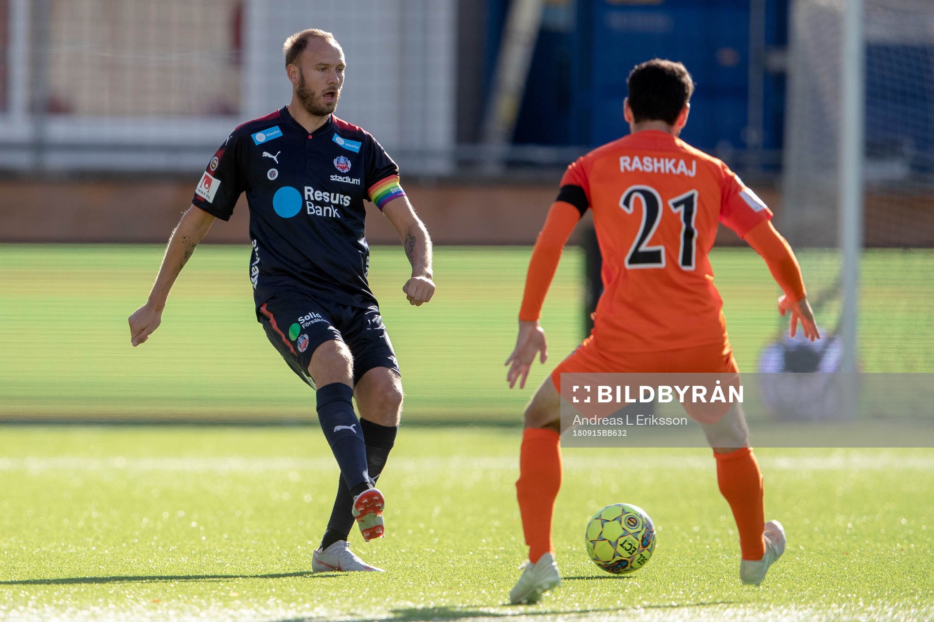 Helsingborgs Andreas Granqvist och AFC Eskilstunas Anel