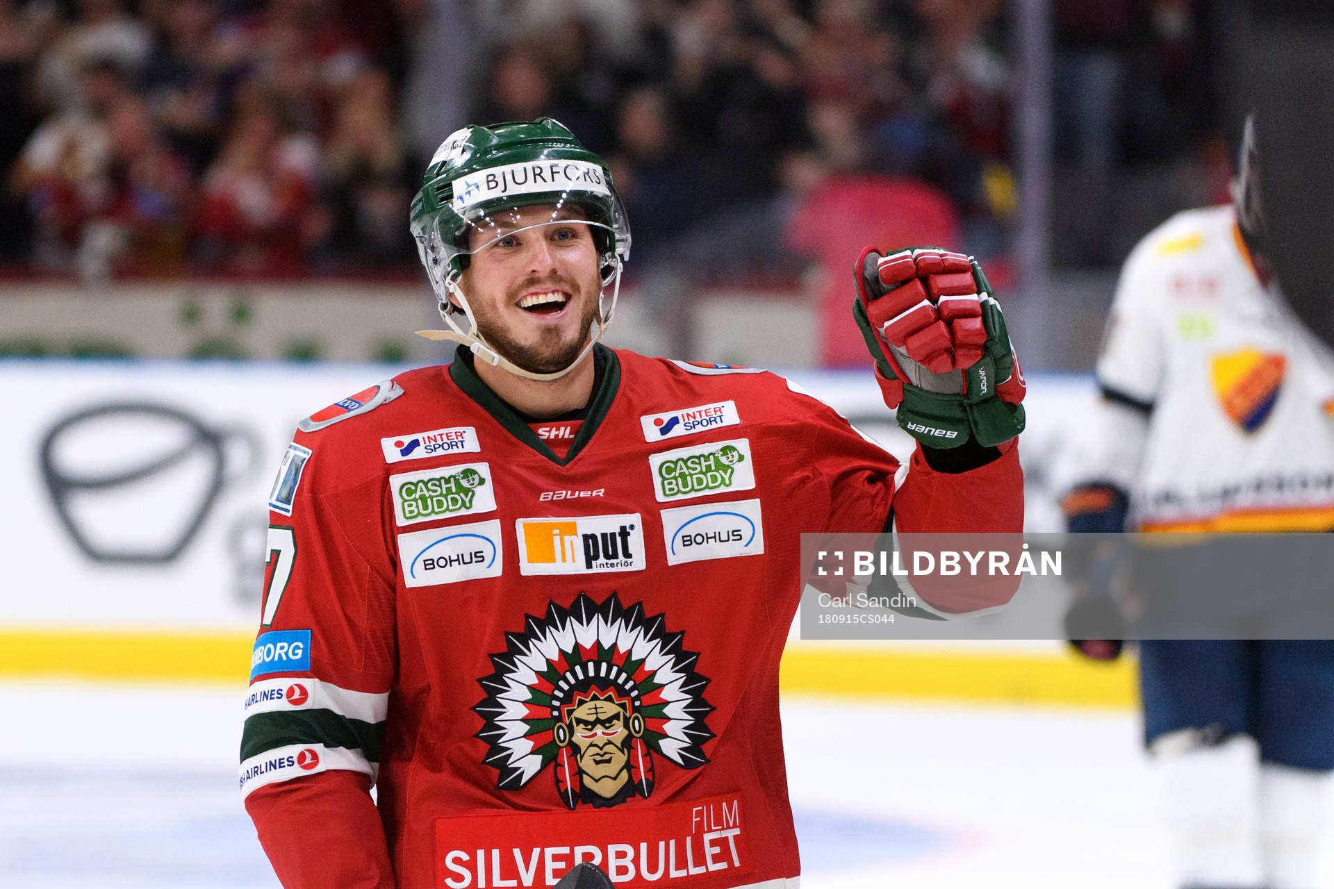 Frölundas Sebastian Stålberg jublar
