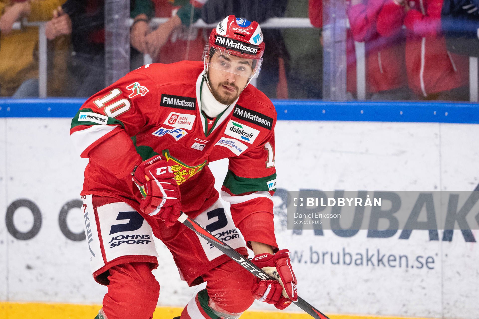 Moras Matej Galbavy  i ishockeymatchen i SHL mellan Mora
