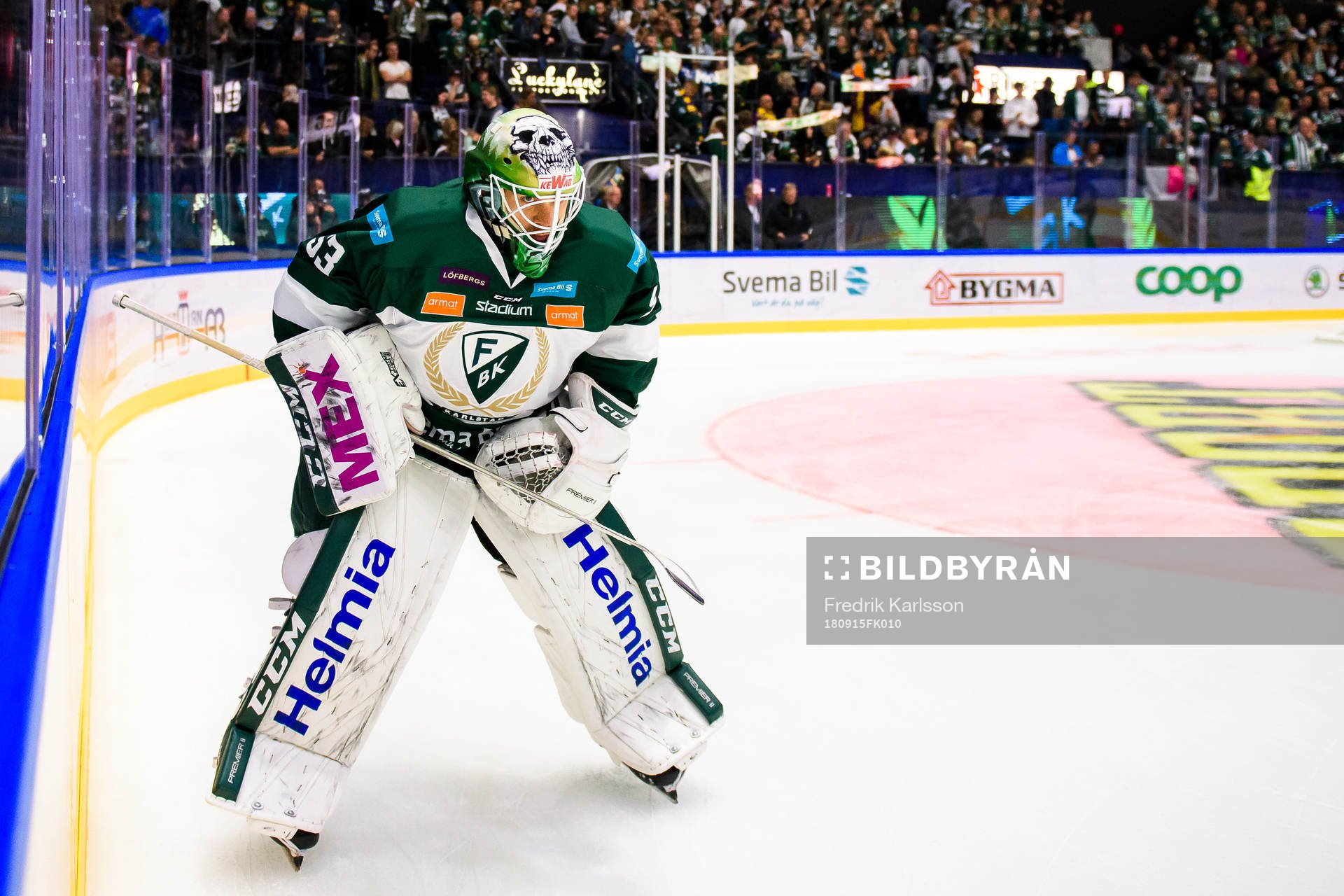 Färjestads målvakt Markus Svensson