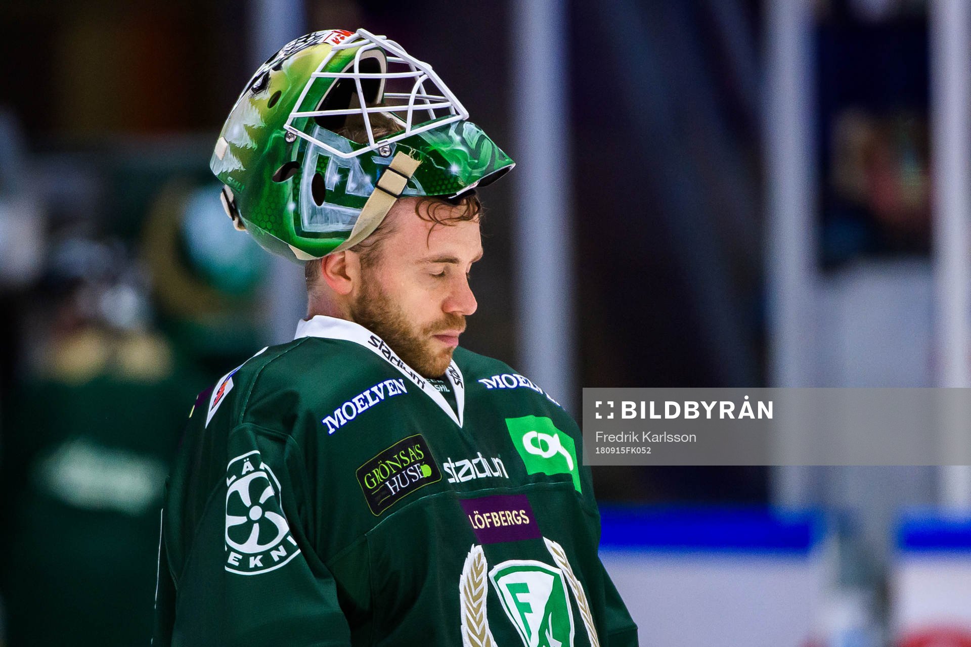 Färjestads målvakt Markus Svensson