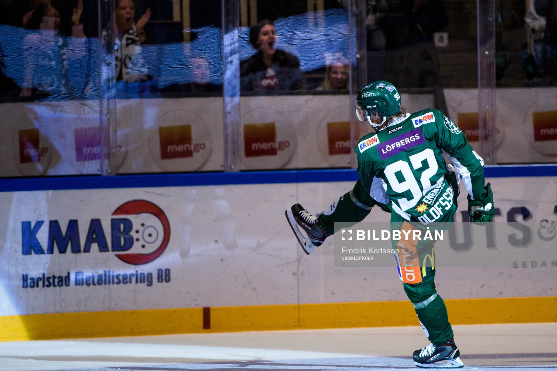 Färjestads Jesper Olofsson jublar