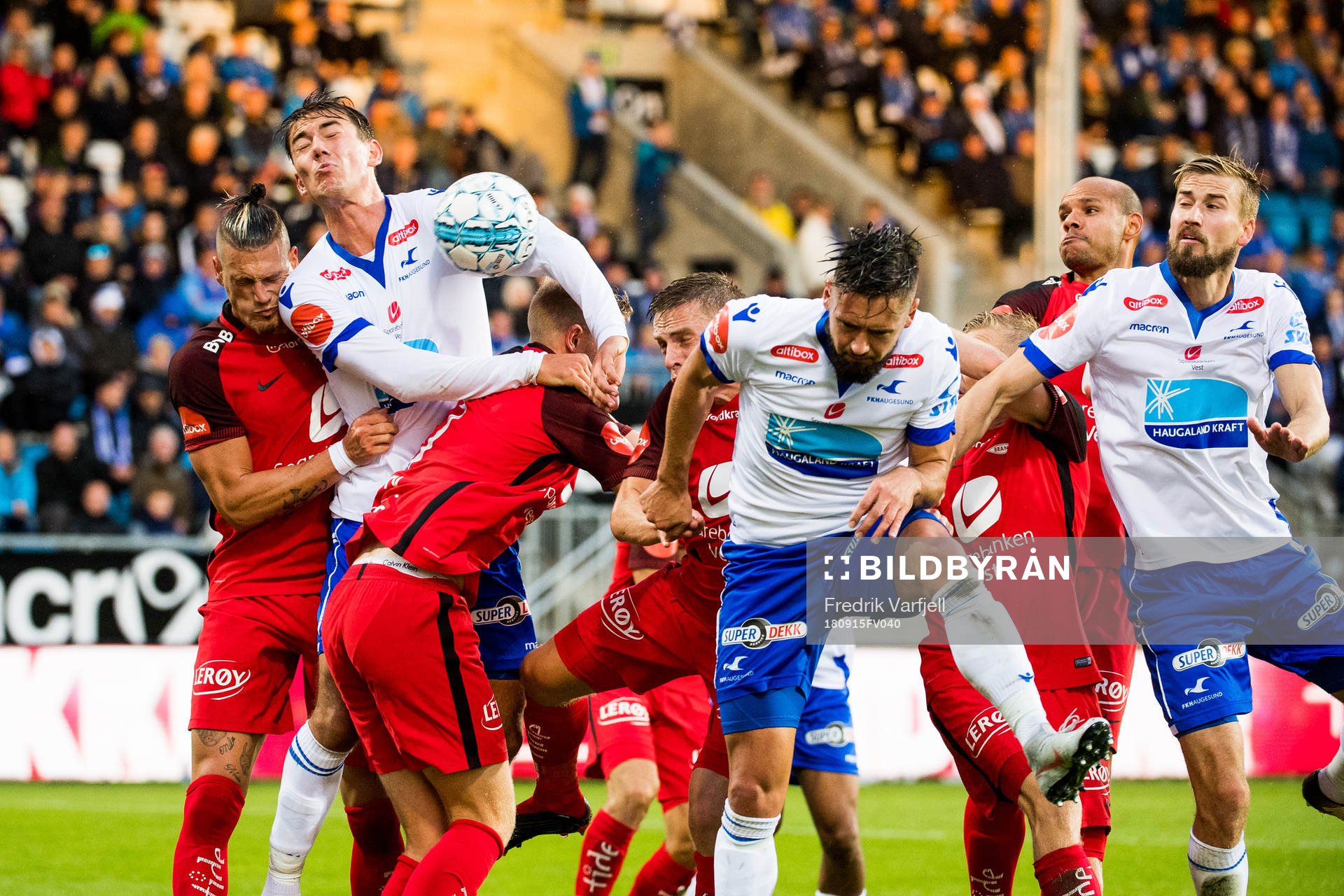 Fredrik Knudsen of Haugesund scores the 1-3 goal
