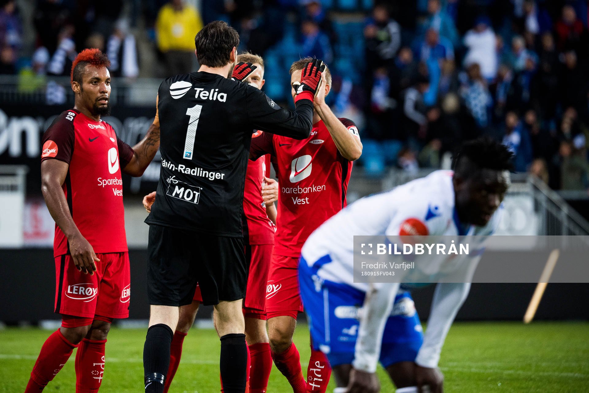 David Akintola of Haugesund looks dejected while Bismar
