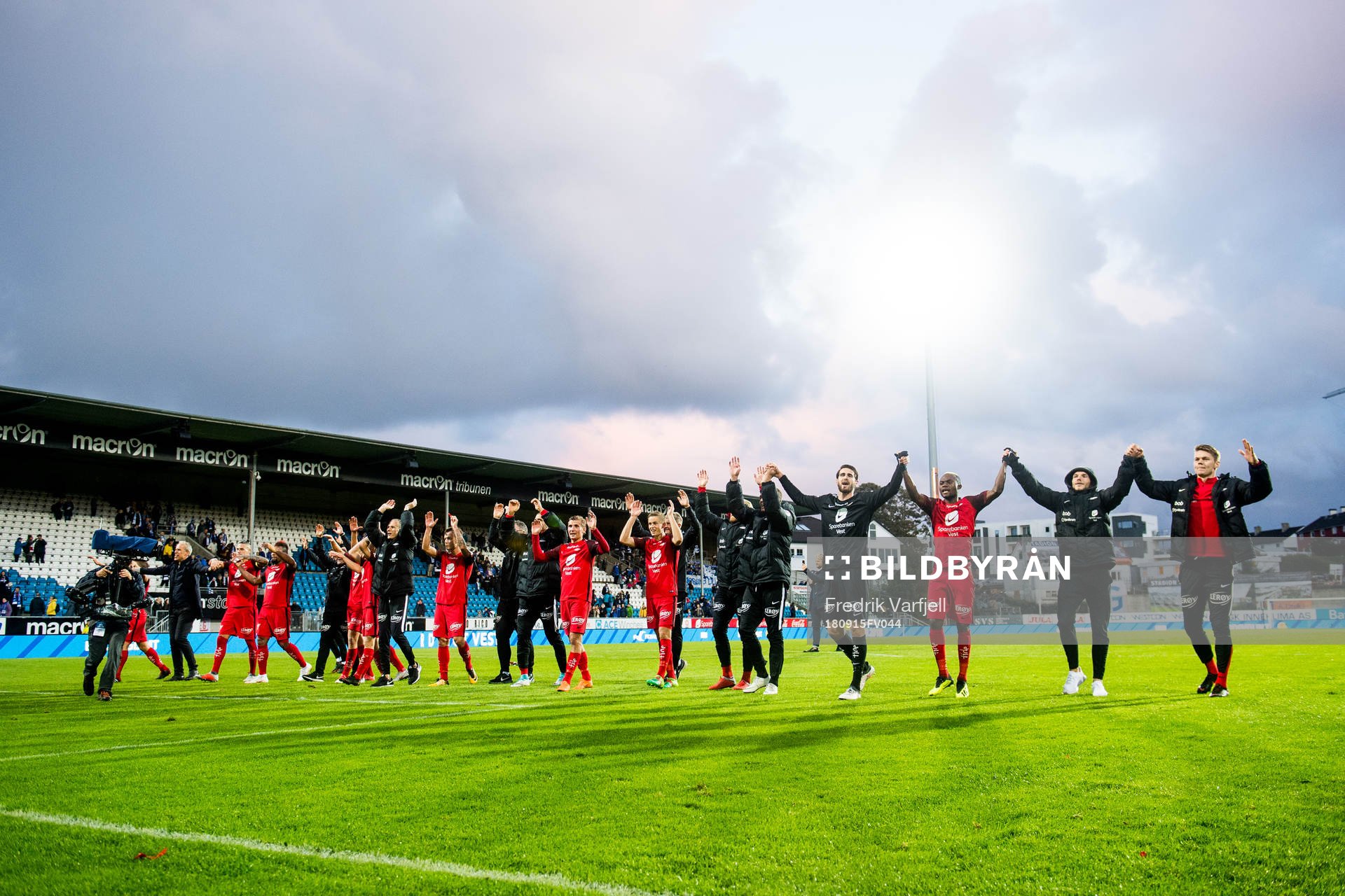 The players of Brann celebrate