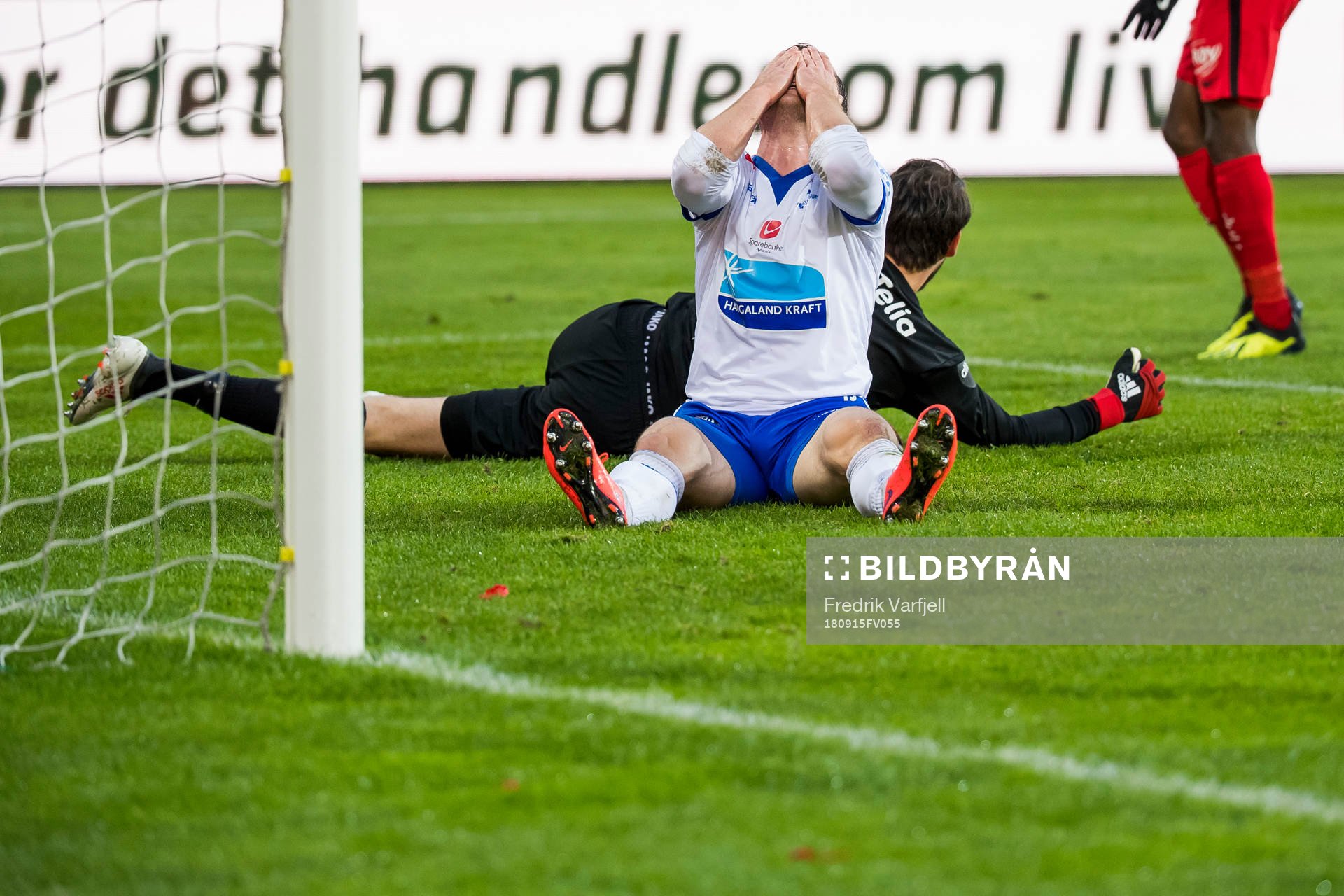 Kristoffer Haraldseid of Haugesund reacts