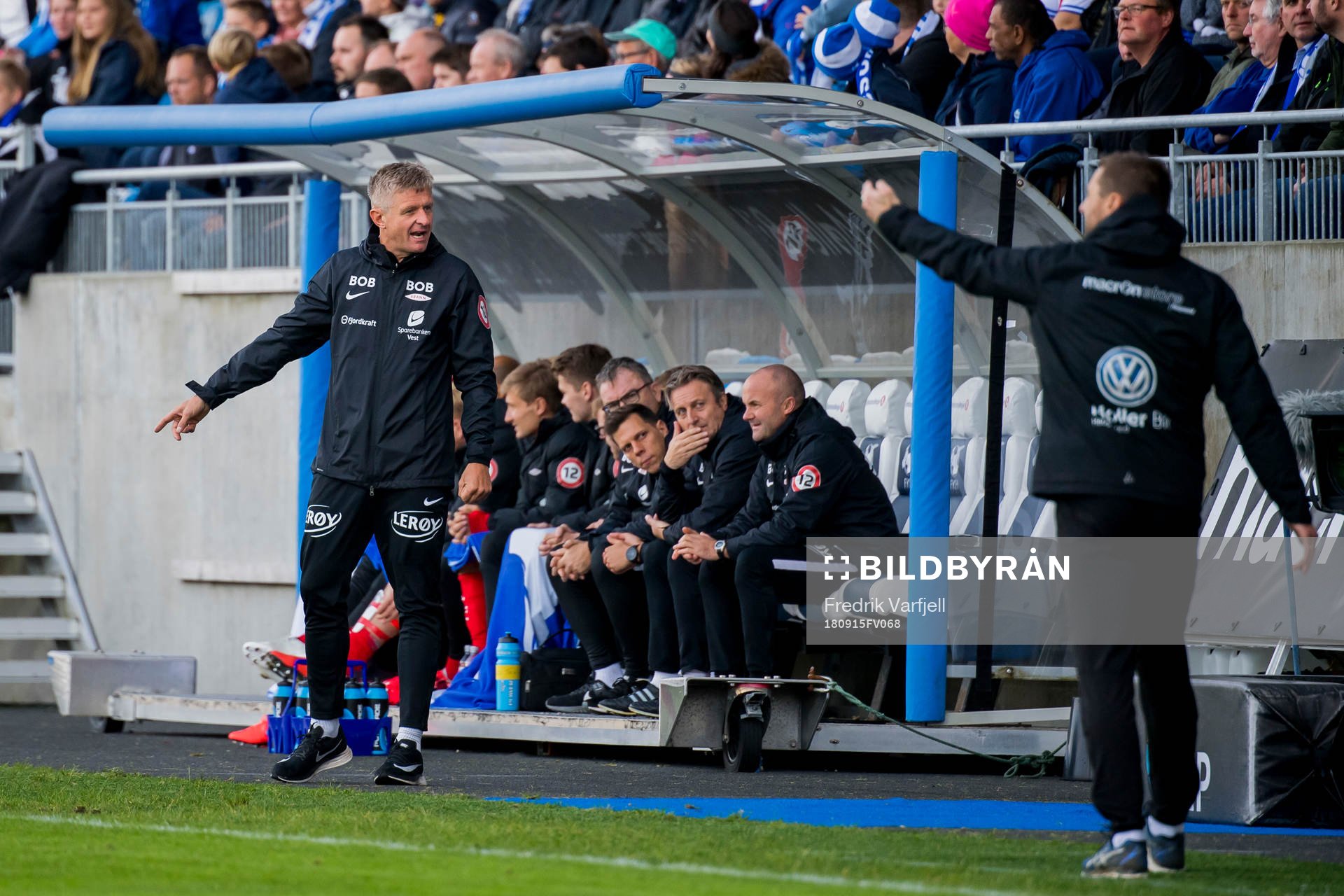 Lars Arne Nilsen, head coach of Brann, and Eirik Horneland,