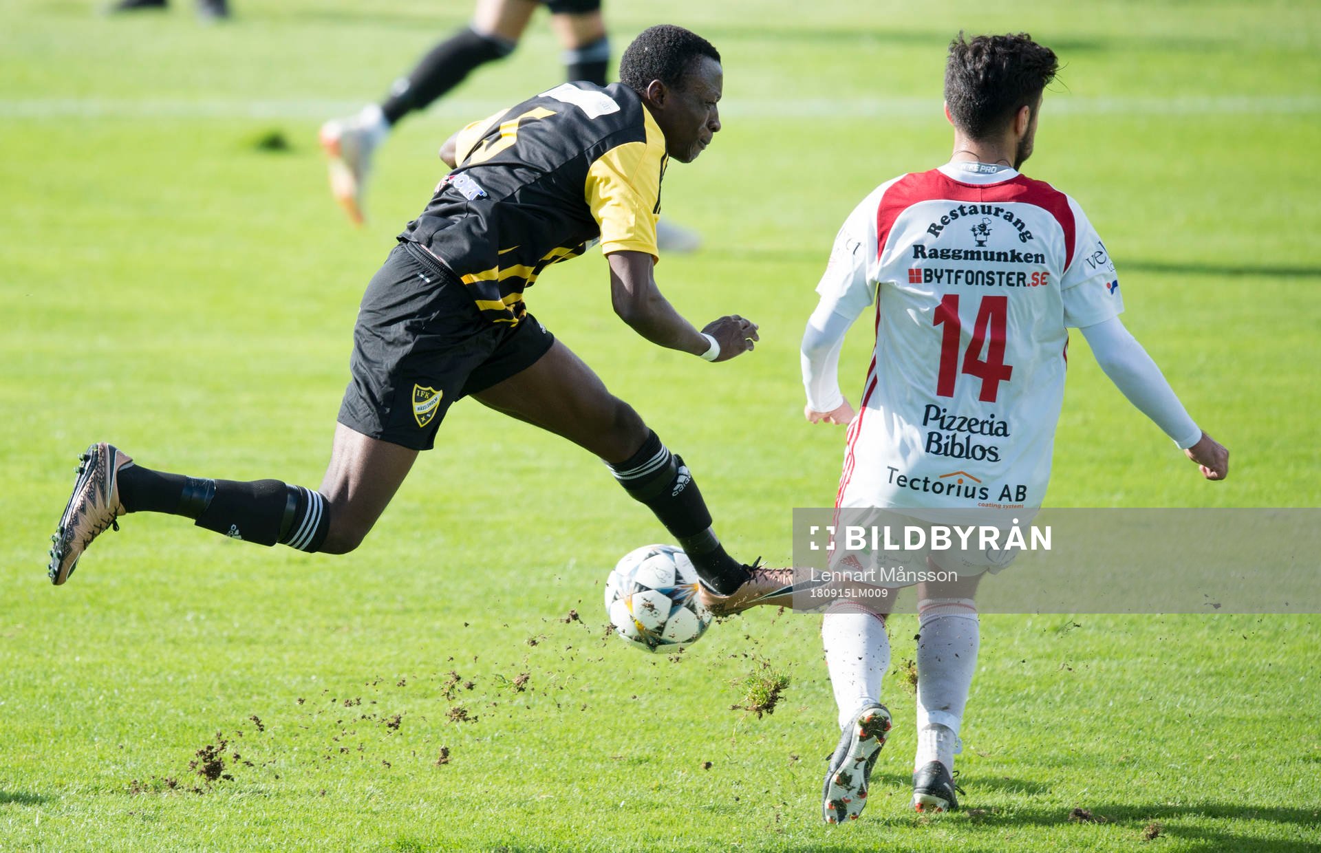 IFK Hässleholms Bakarr  i matchen i division 2 mellan IFK