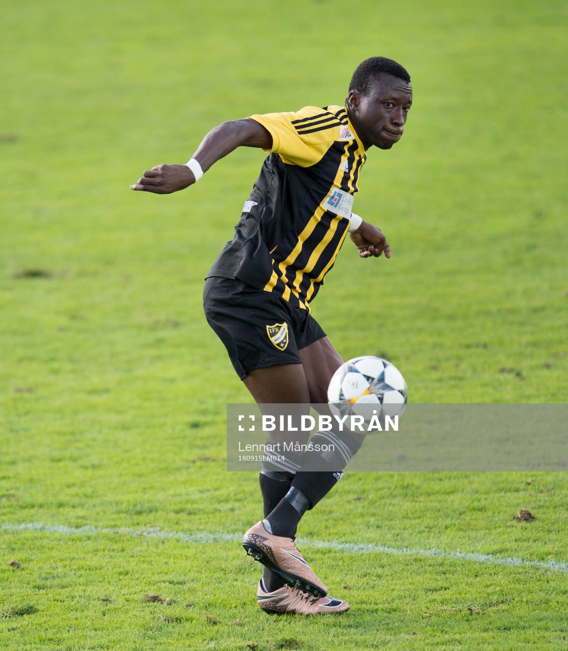 IFK Hässleholms Bakarr i matchen i division 2 mellan IFK