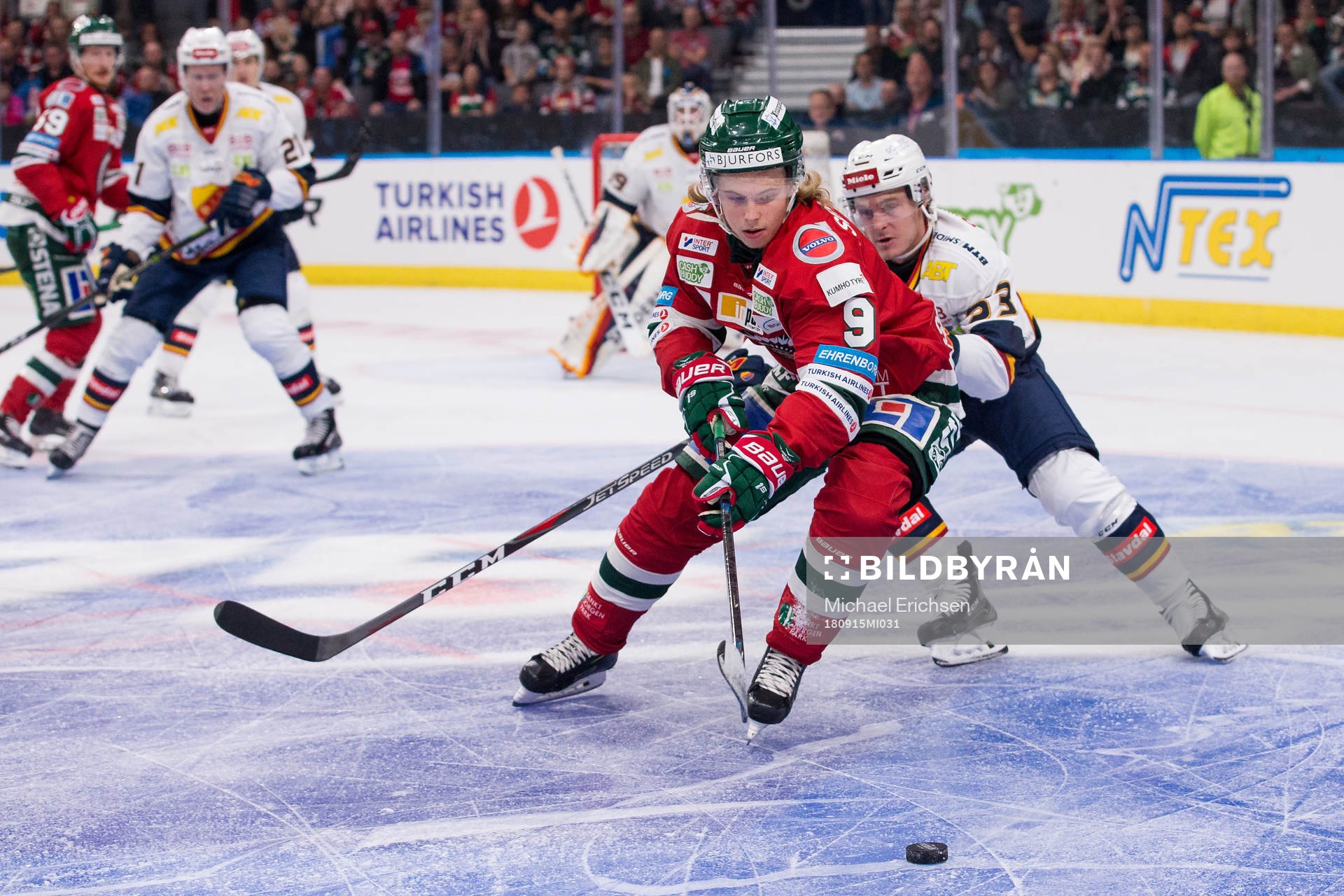 Frölundas Tim Söderlund och Djurgårdens Bobbo Petersson